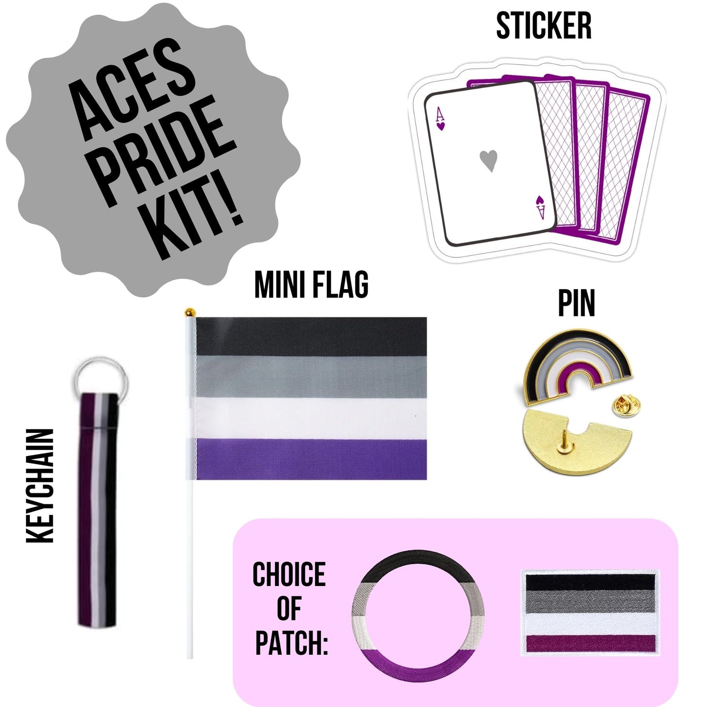 Asexual Aces Pride Kit