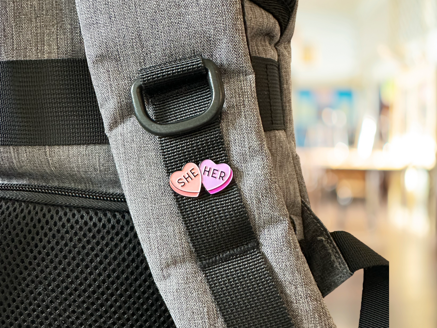 Heart Pronoun Pins