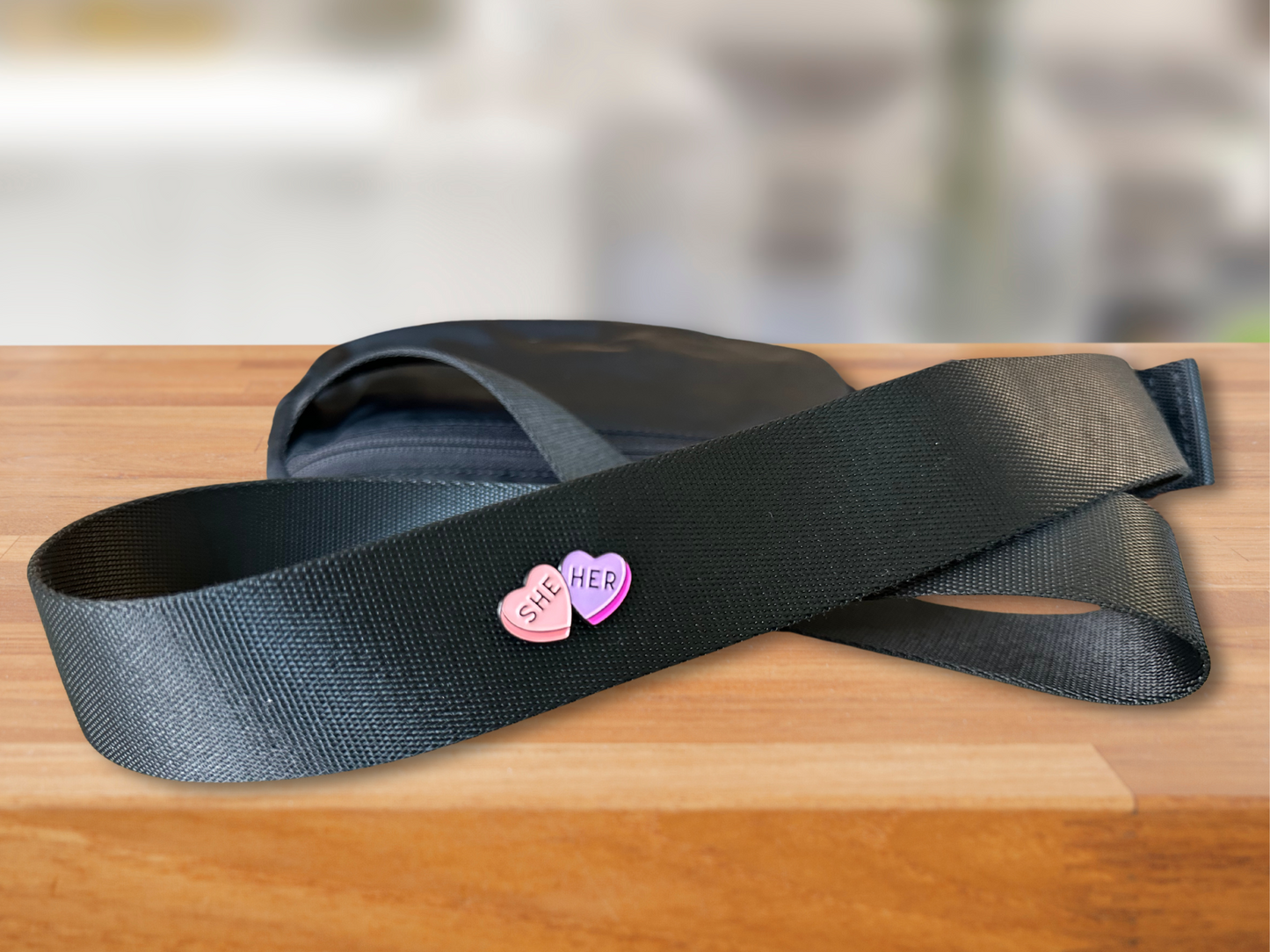 Heart Pronoun Pins