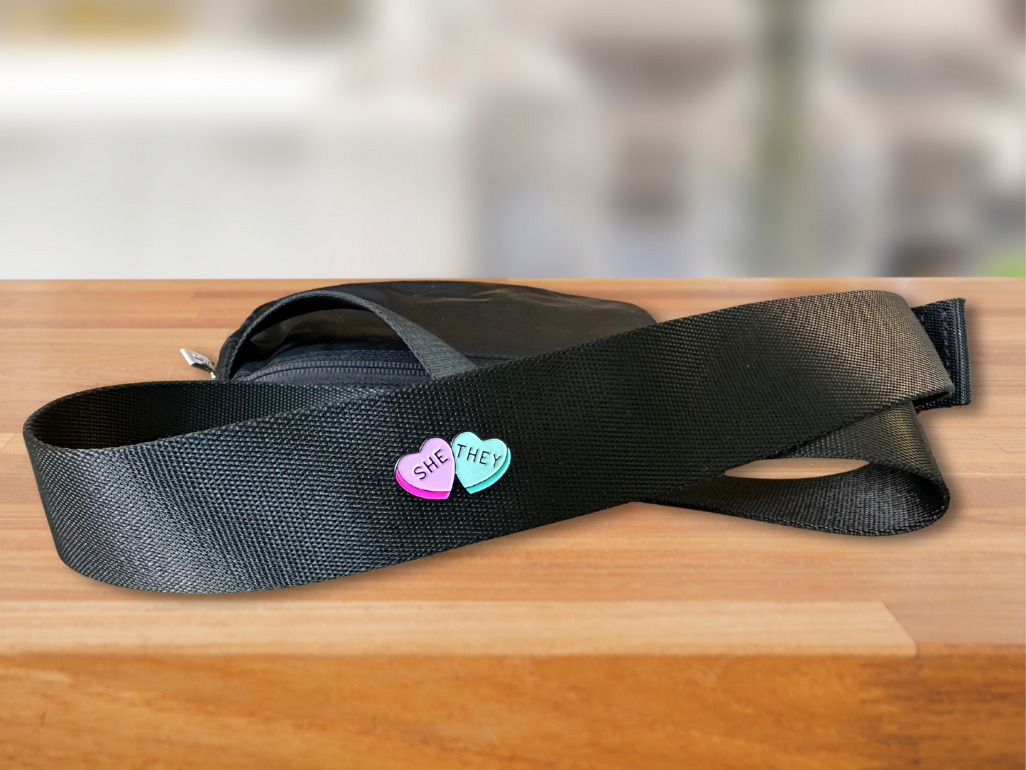 Heart Pronoun Pins