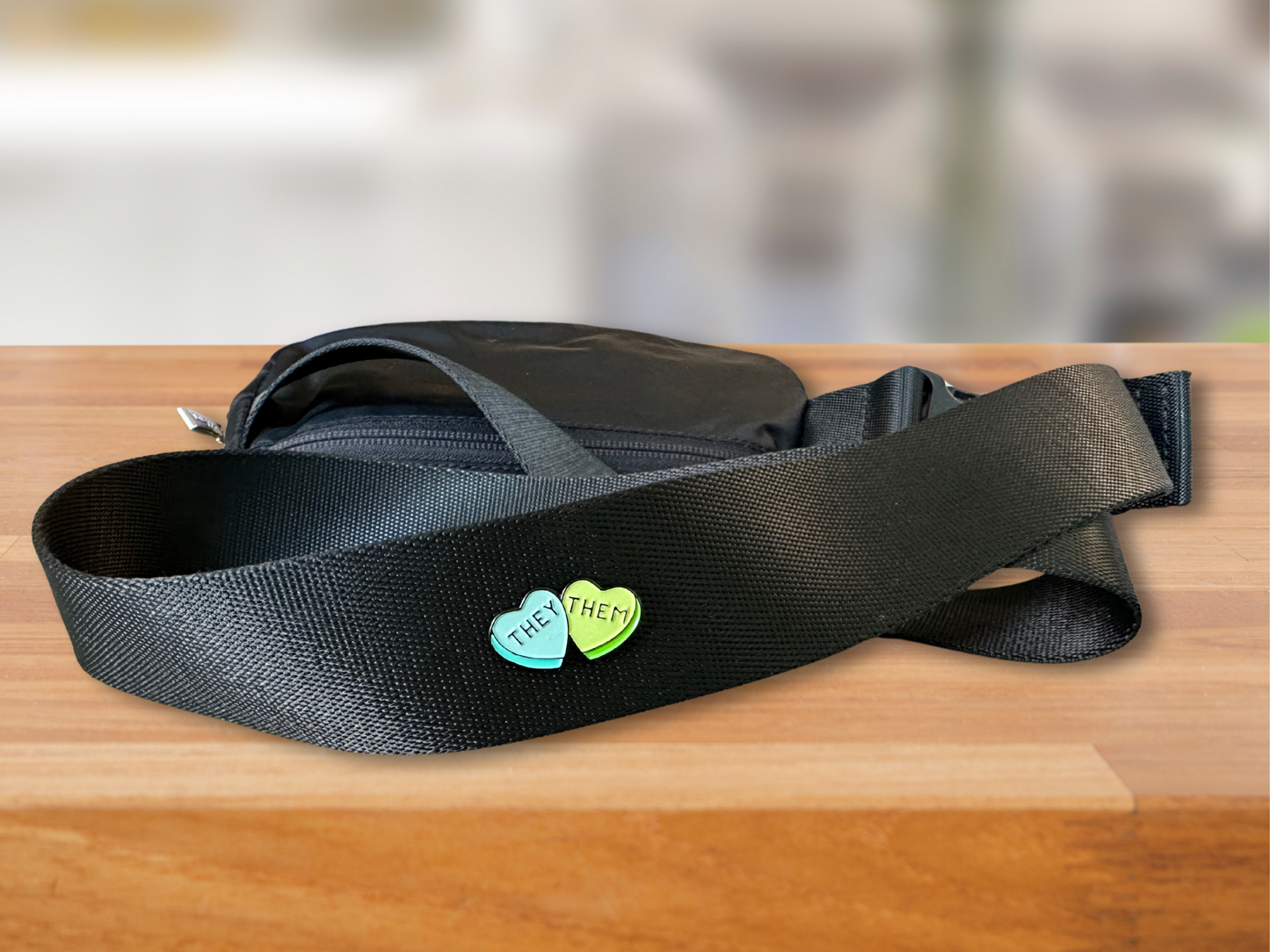 Heart Pronoun Pins