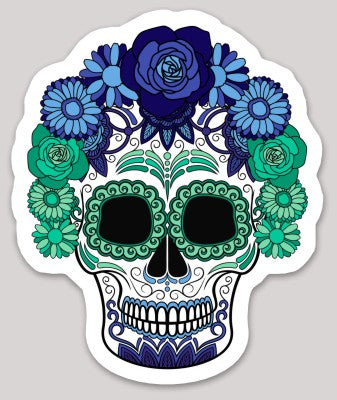 Gay Men Day of the Dead Skull Sticker