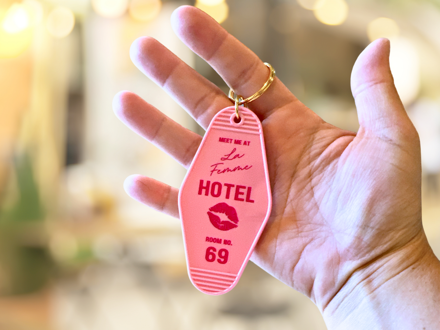 La Femme Lesbian Hotel Keychain