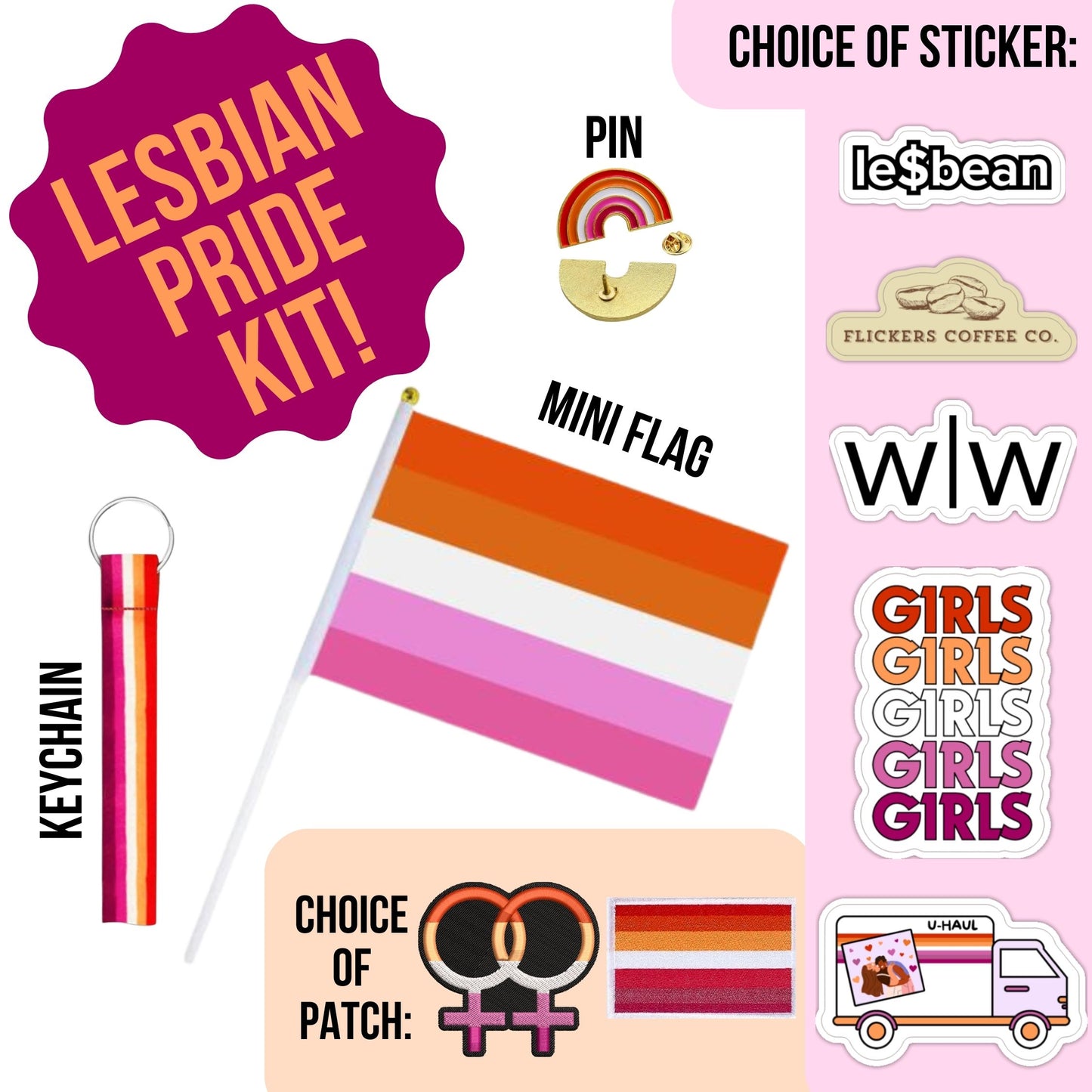 Lesbian Pride Kit