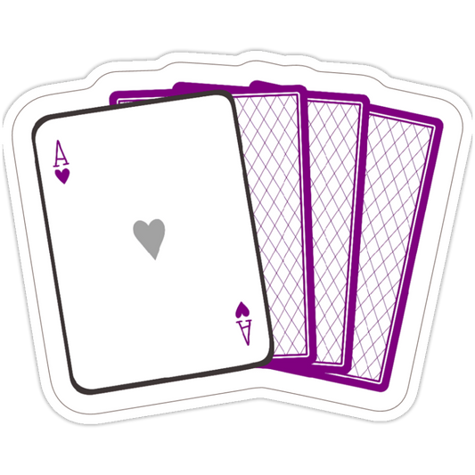 Ace Asexual Card Sticker