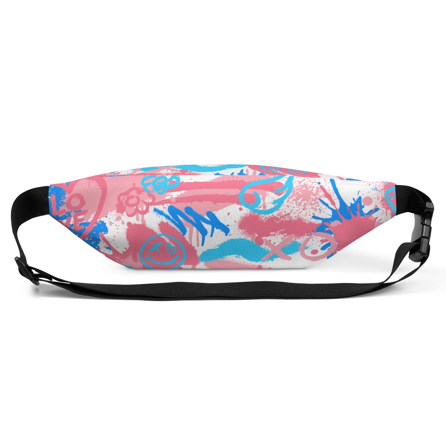 Trans Graffiti Belt Bag in White