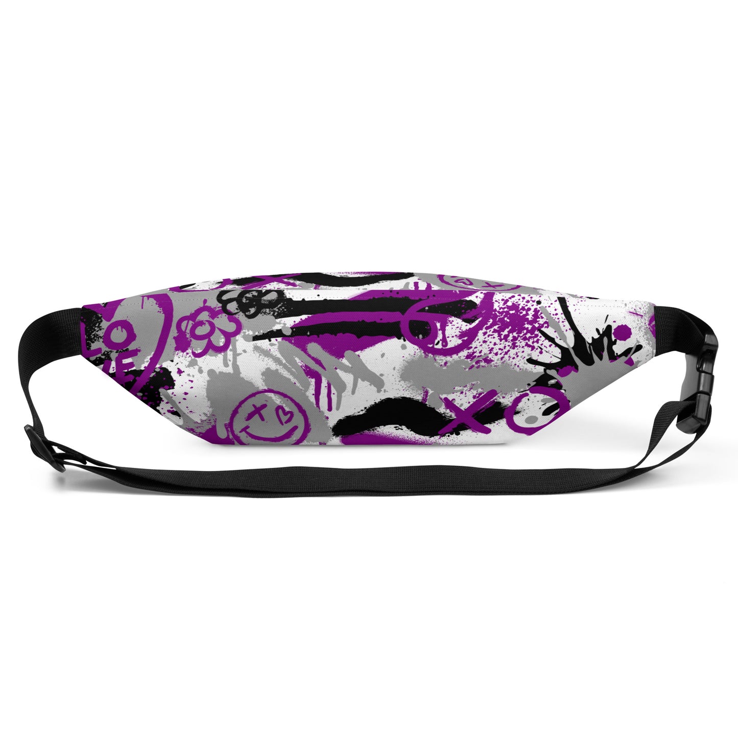 Asexual Aces Graffiti Belt Bag in White