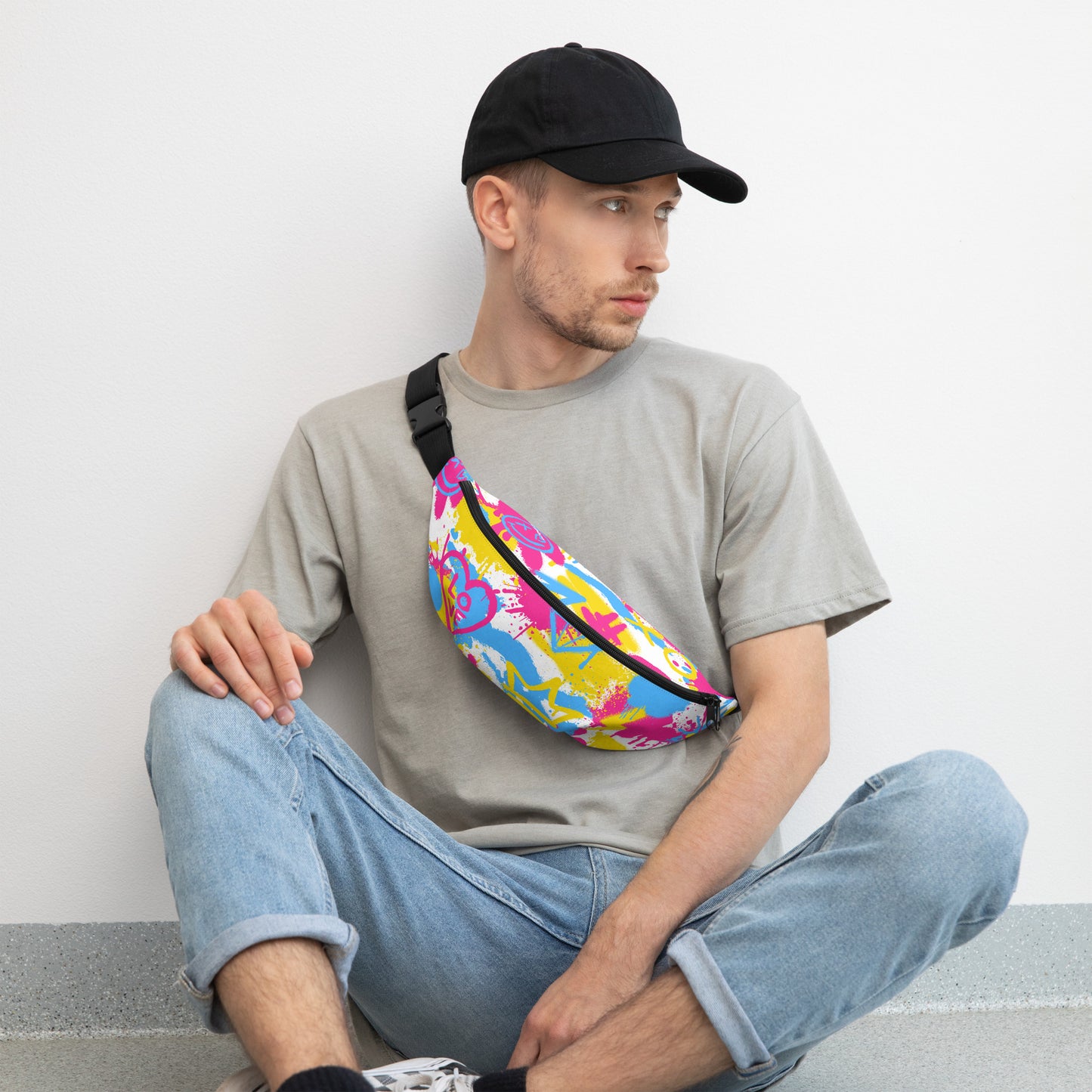 Pansexual Belt Bag in White