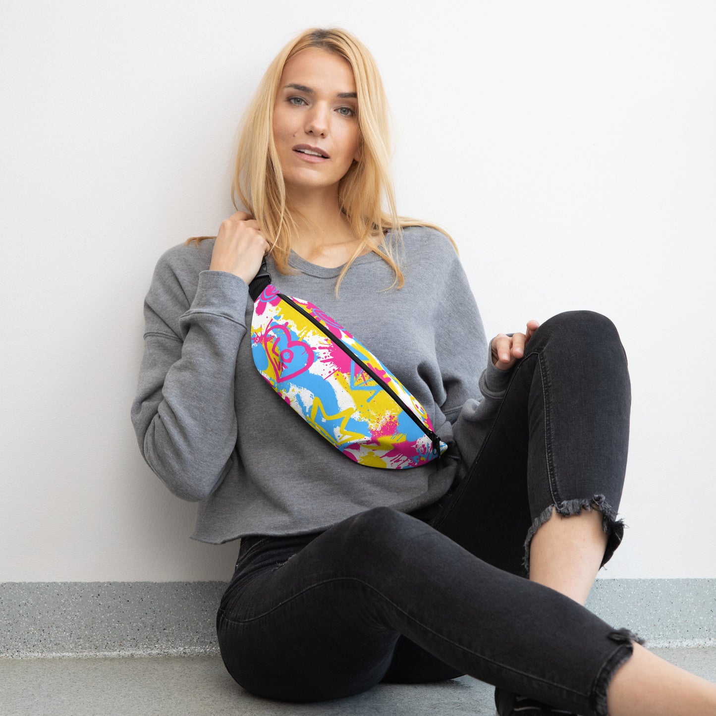 Pansexual Belt Bag in White