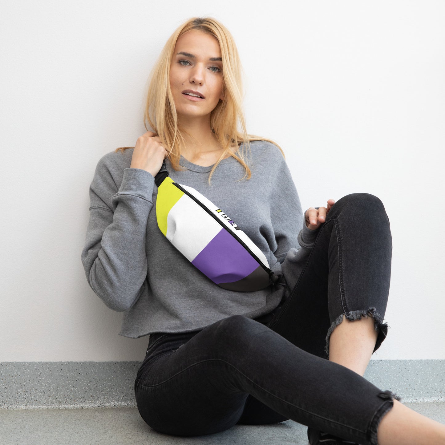 Nonbinary Flag Belt Bag