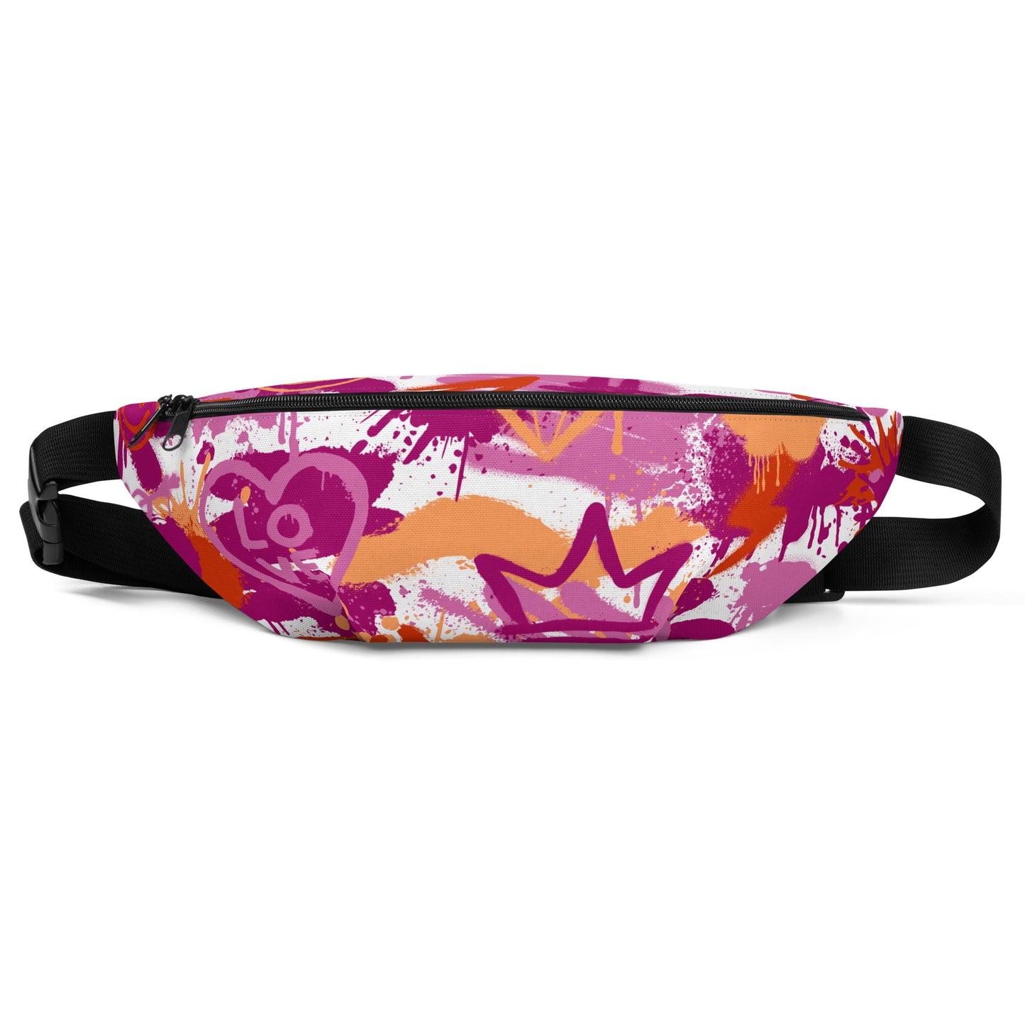 Lesbian Graffiti Belt Bag in White