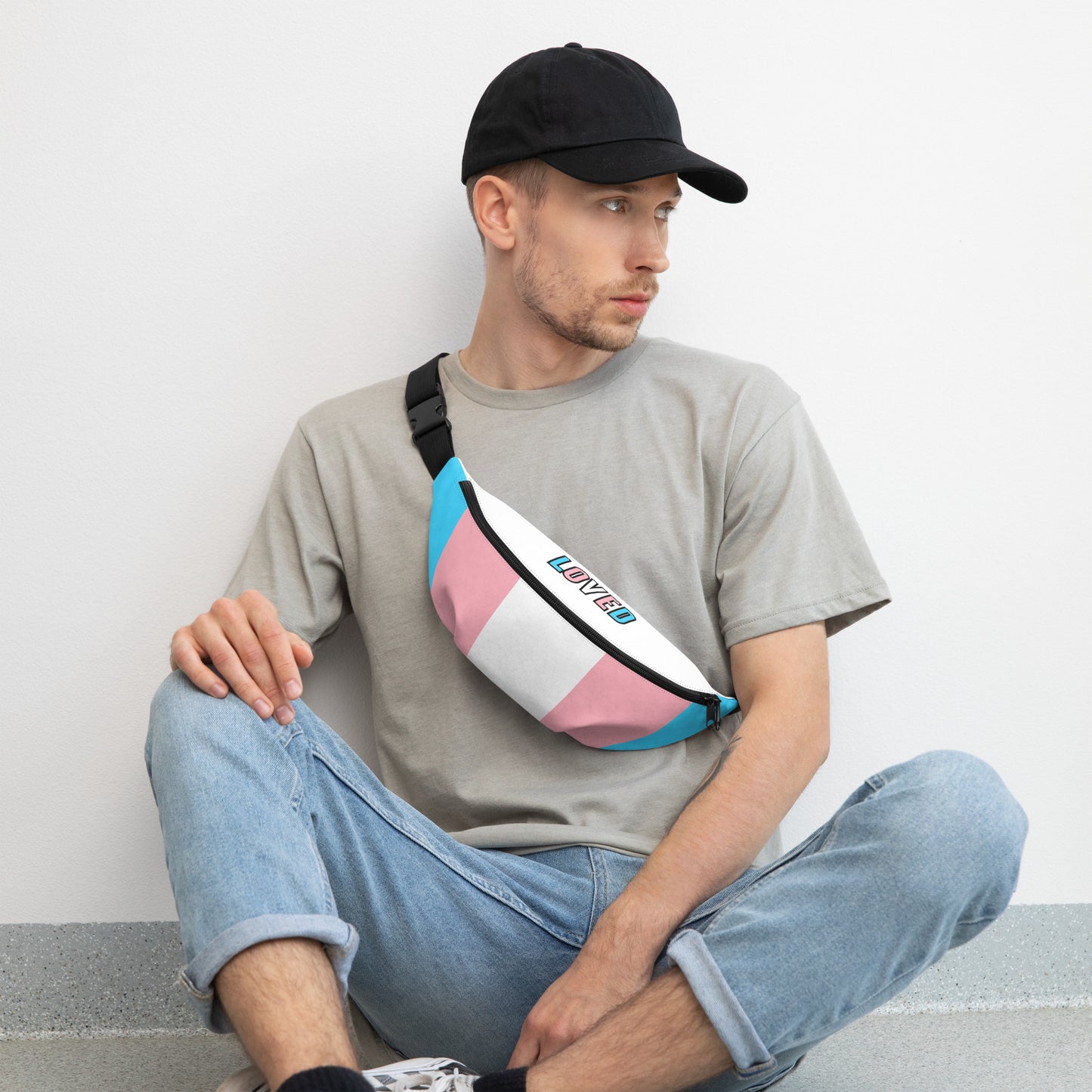 Trans Flag Belt Bag
