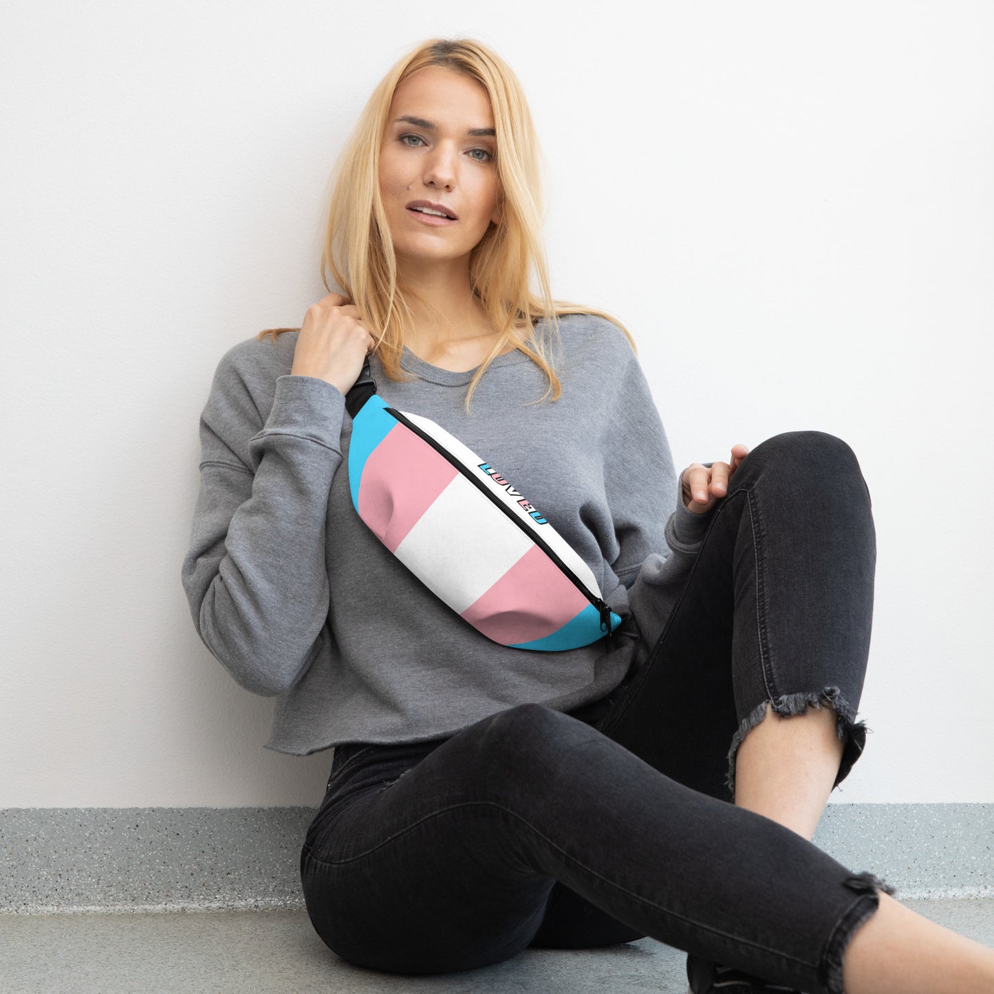 Trans Flag Belt Bag