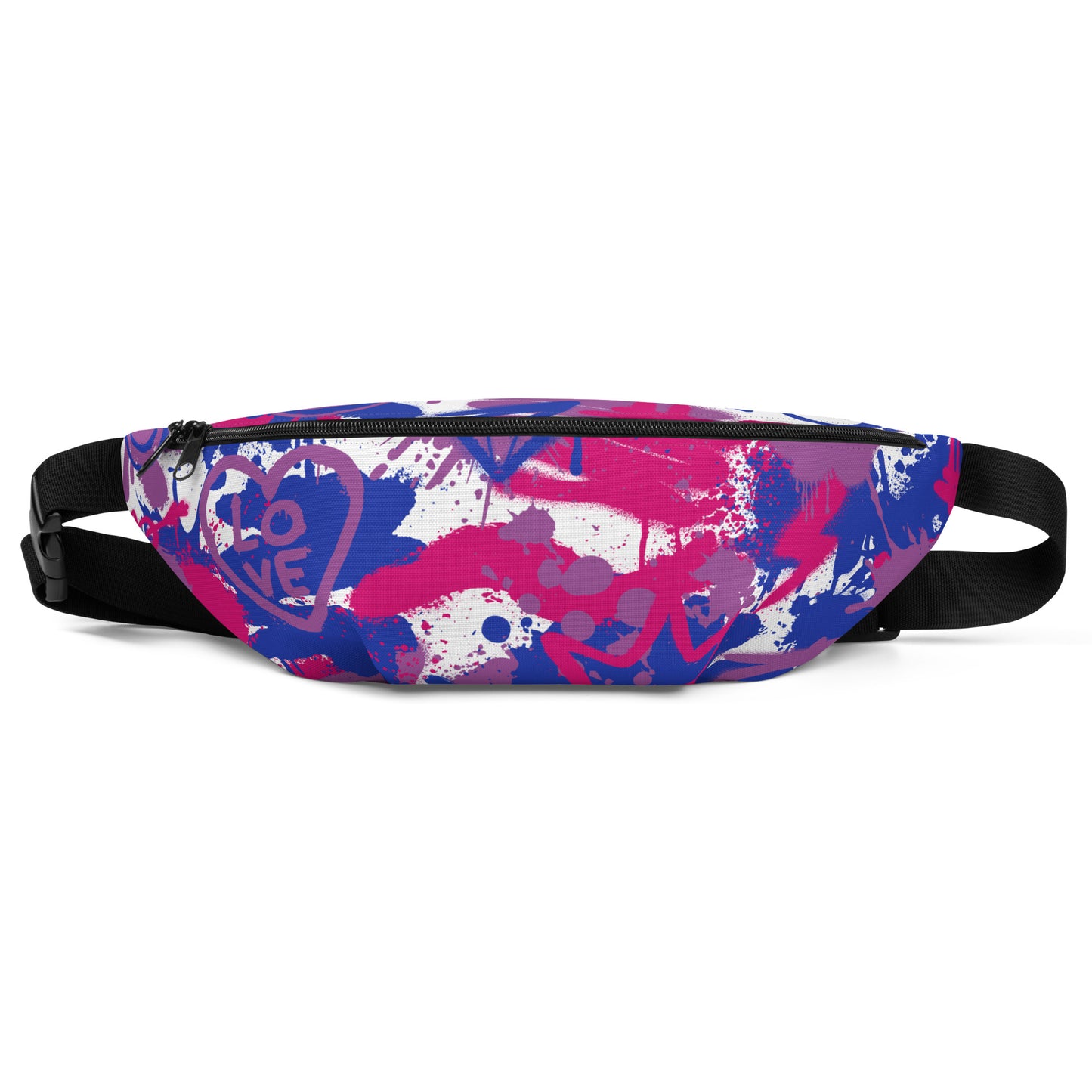 Bisexual Graffiti Belt Bag in White