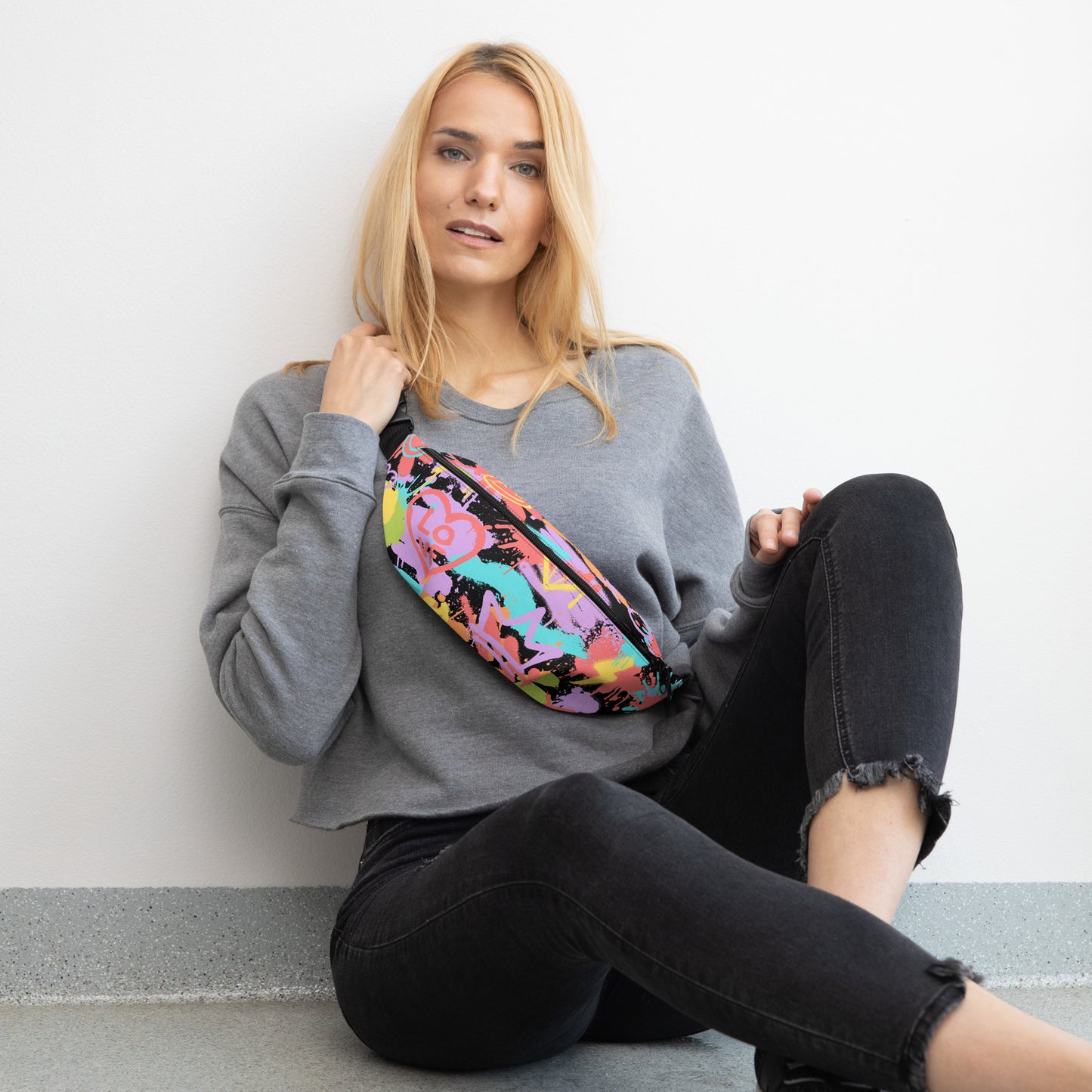LGBT Pride Rainbow Graffiti Belt Bag