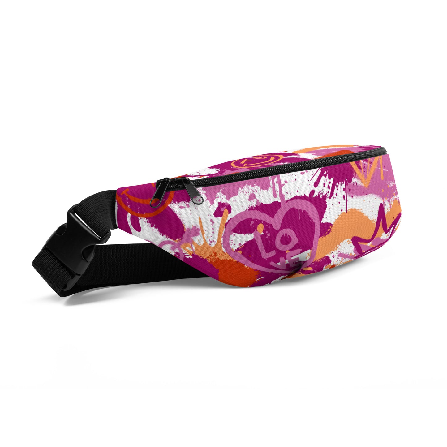 Lesbian Graffiti Belt Bag in White