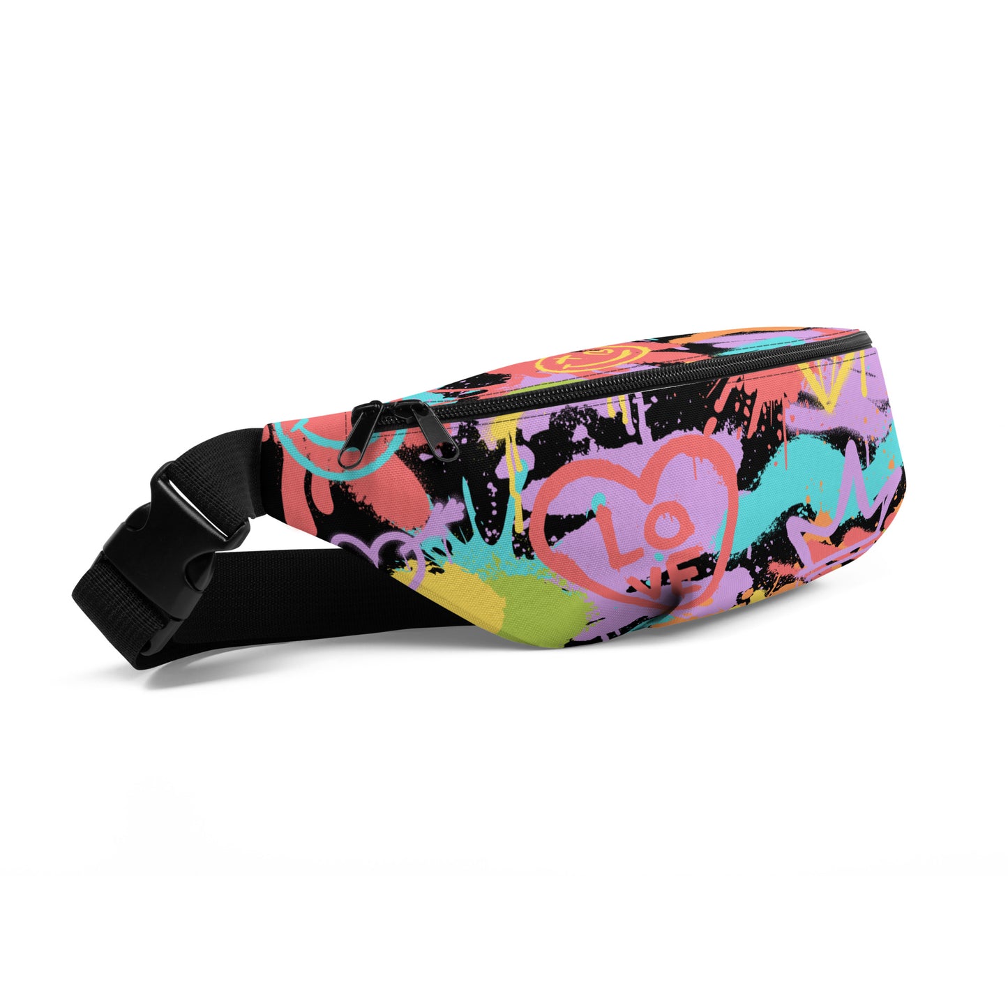 LGBT Pride Rainbow Graffiti Belt Bag