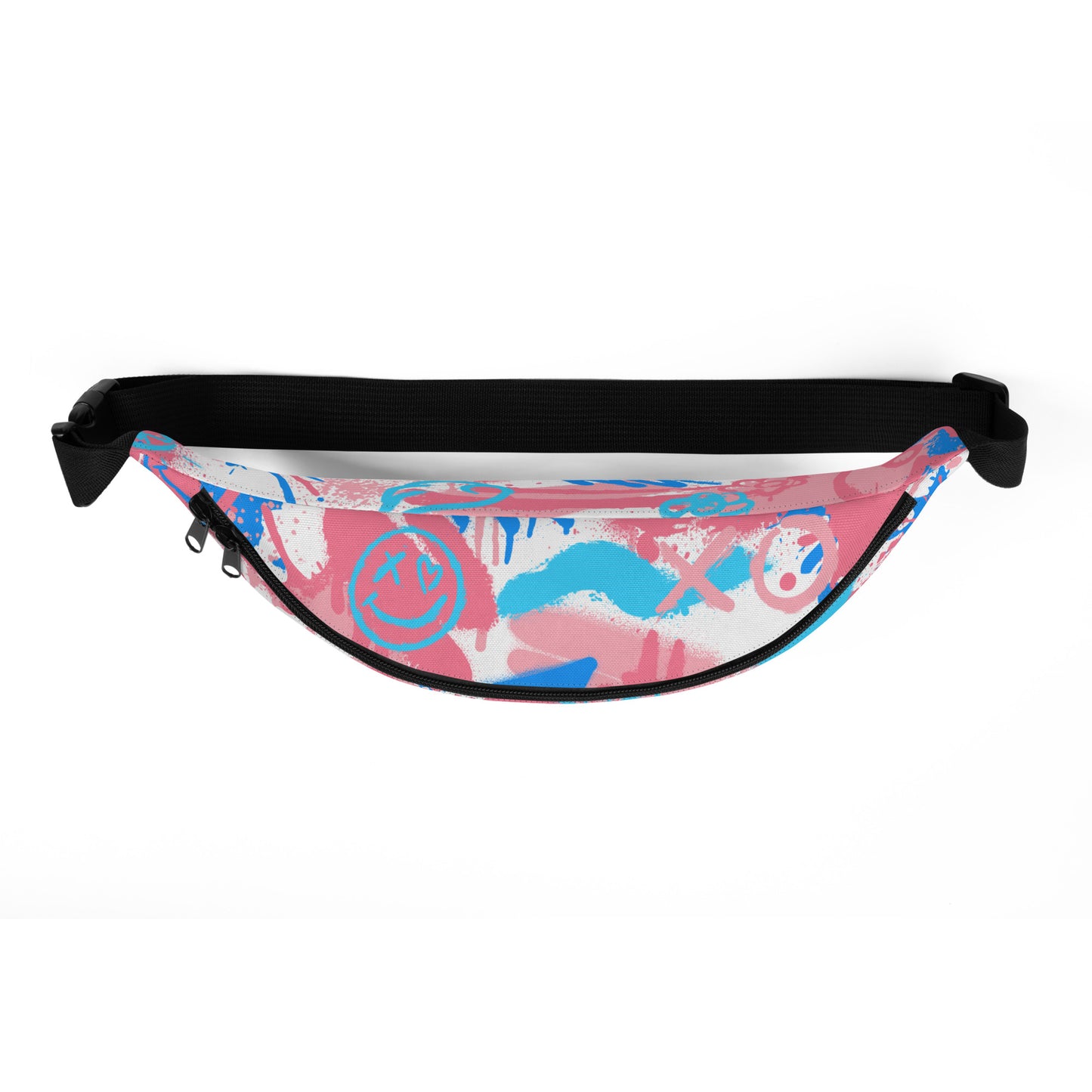 Trans Graffiti Belt Bag in White