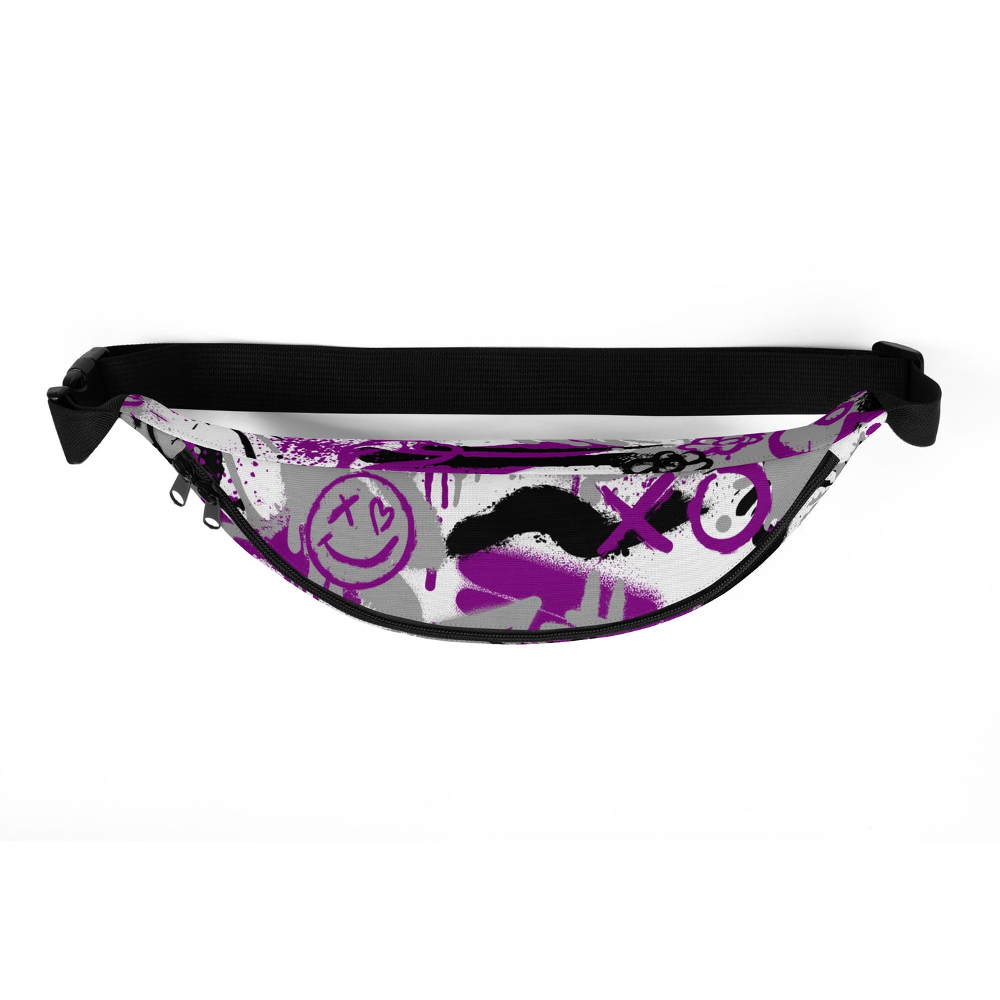 Asexual Aces Graffiti Belt Bag in White