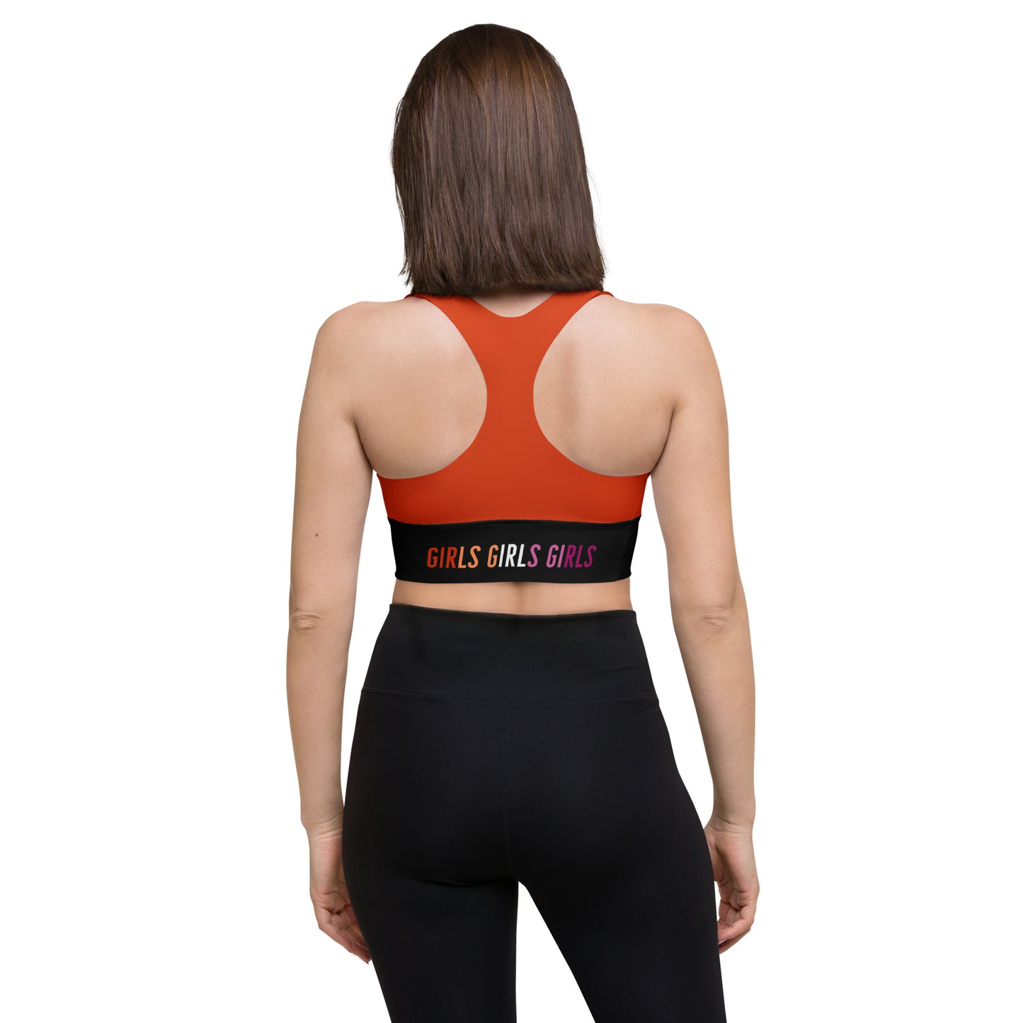 Lesbian Sports Bra - Deep Orange