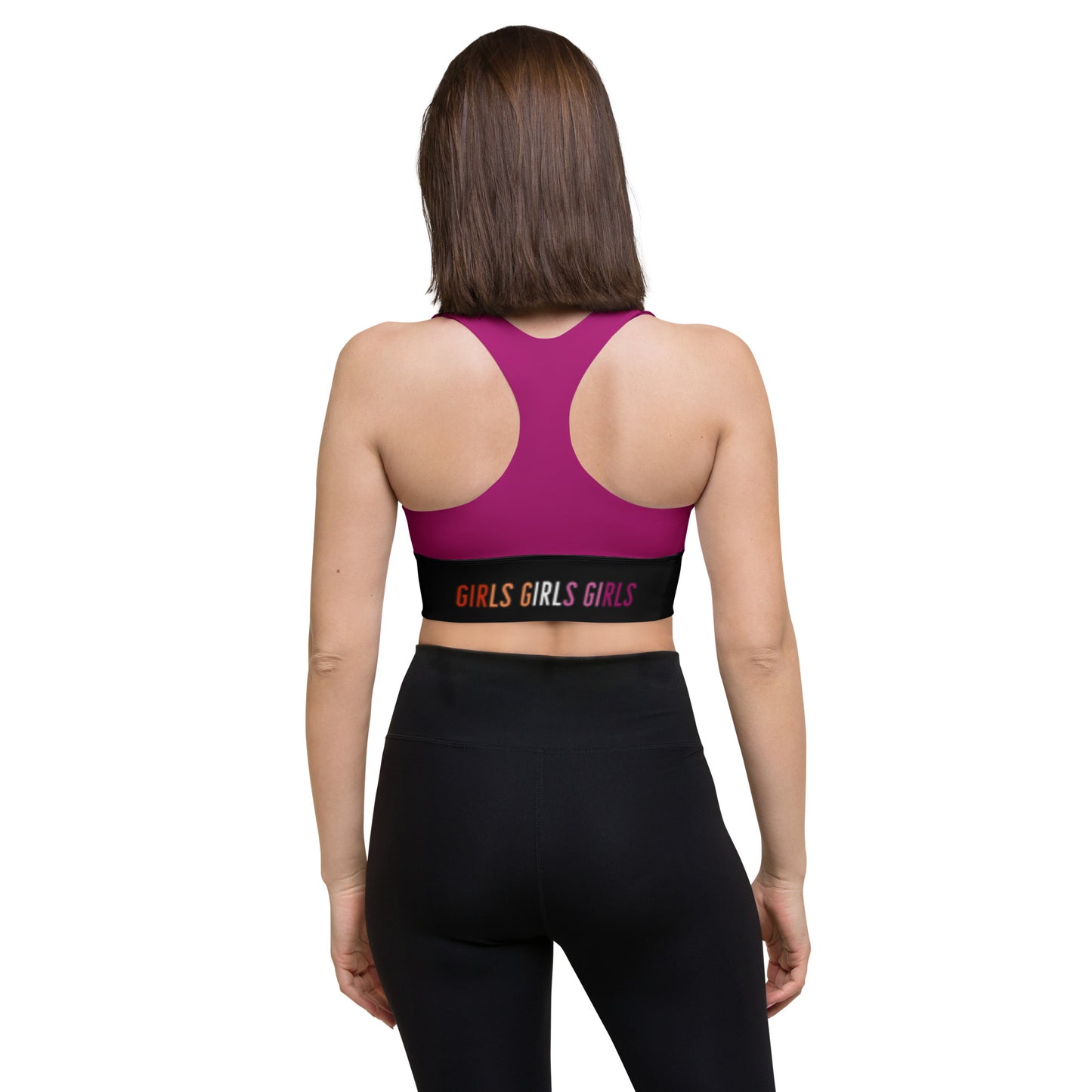 Lesbian Sports Bra - Deep Pink