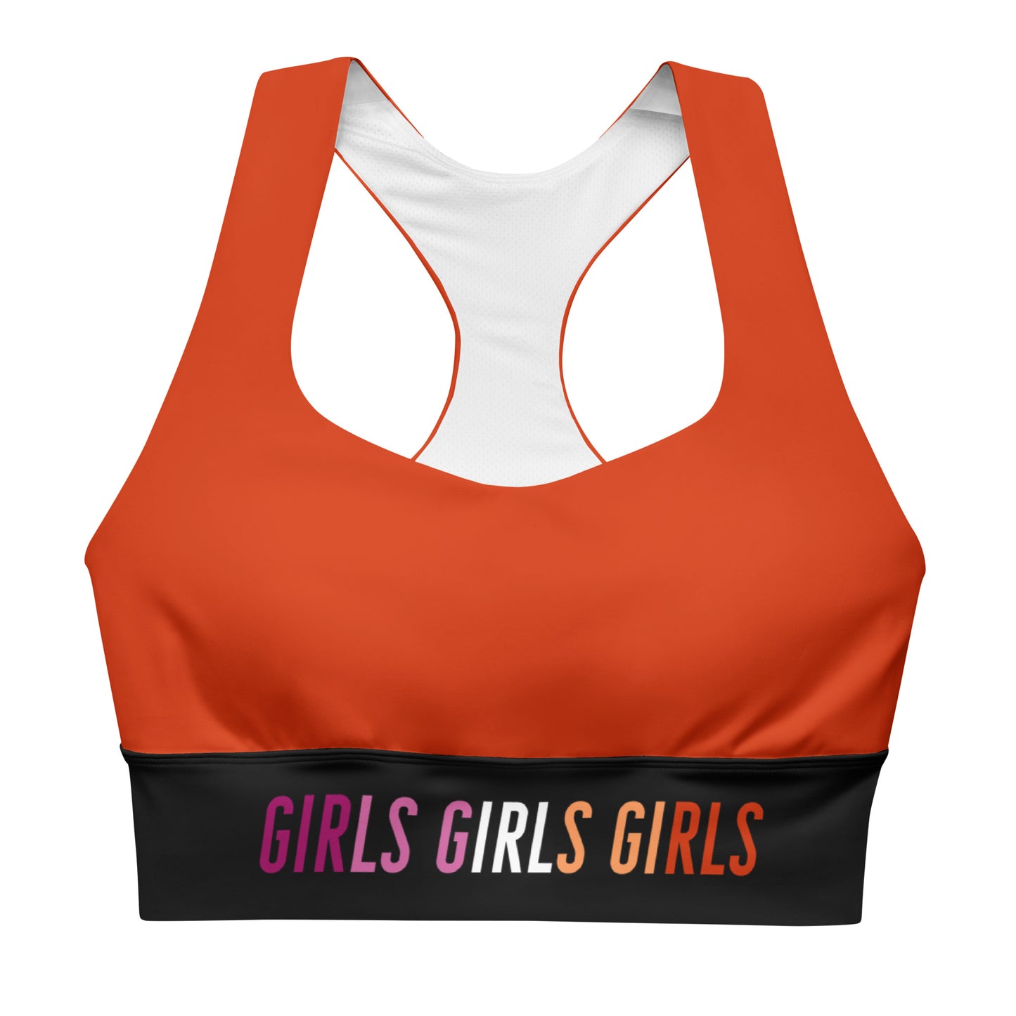 Lesbian Sports Bra - Deep Orange