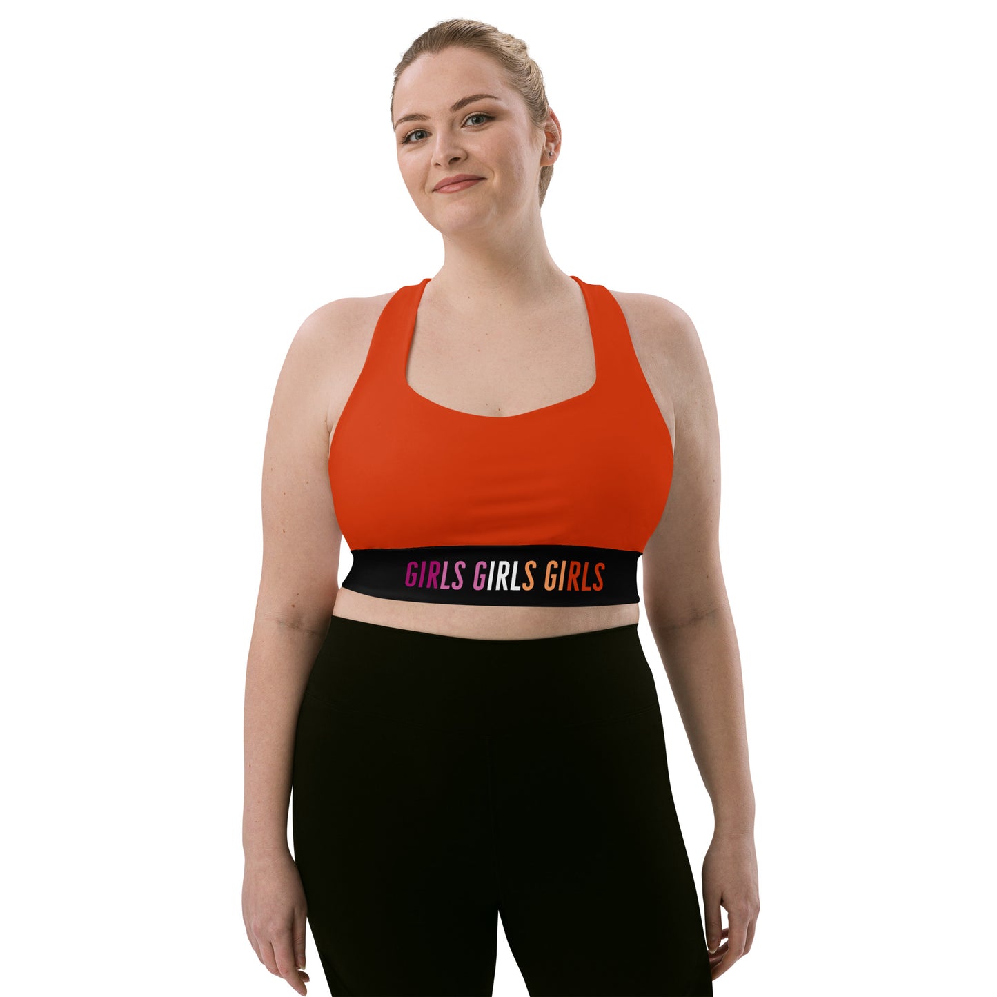Lesbian Sports Bra - Deep Orange