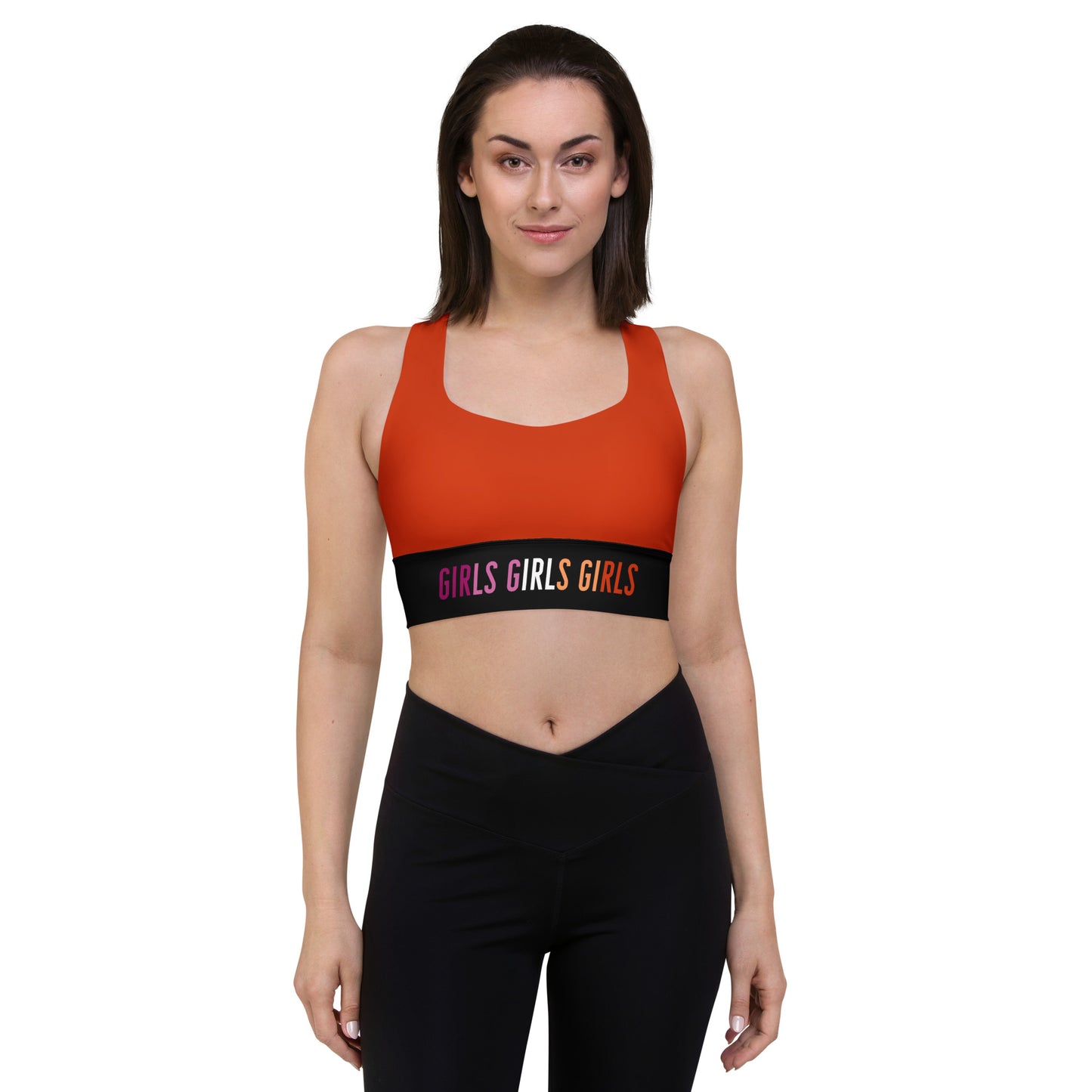 Lesbian Sports Bra - Deep Orange