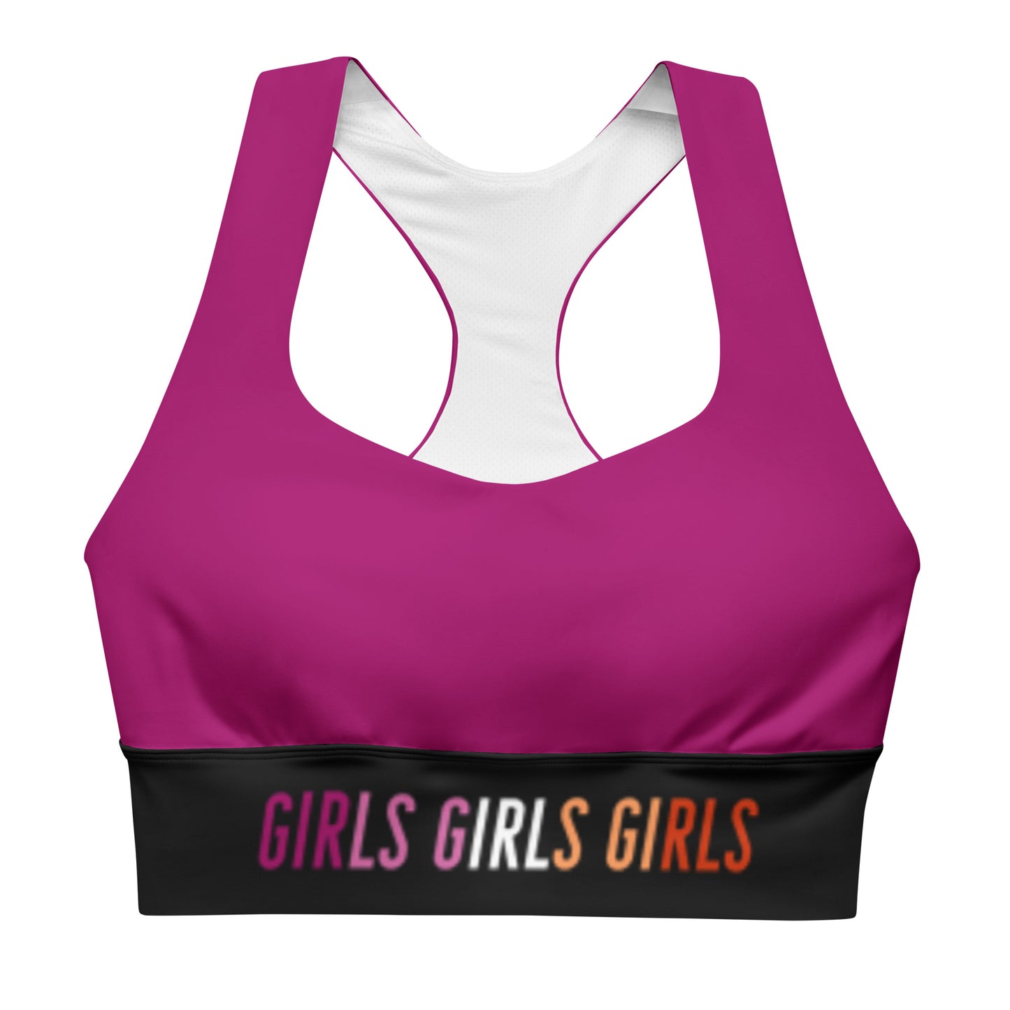 Lesbian Sports Bra - Deep Pink
