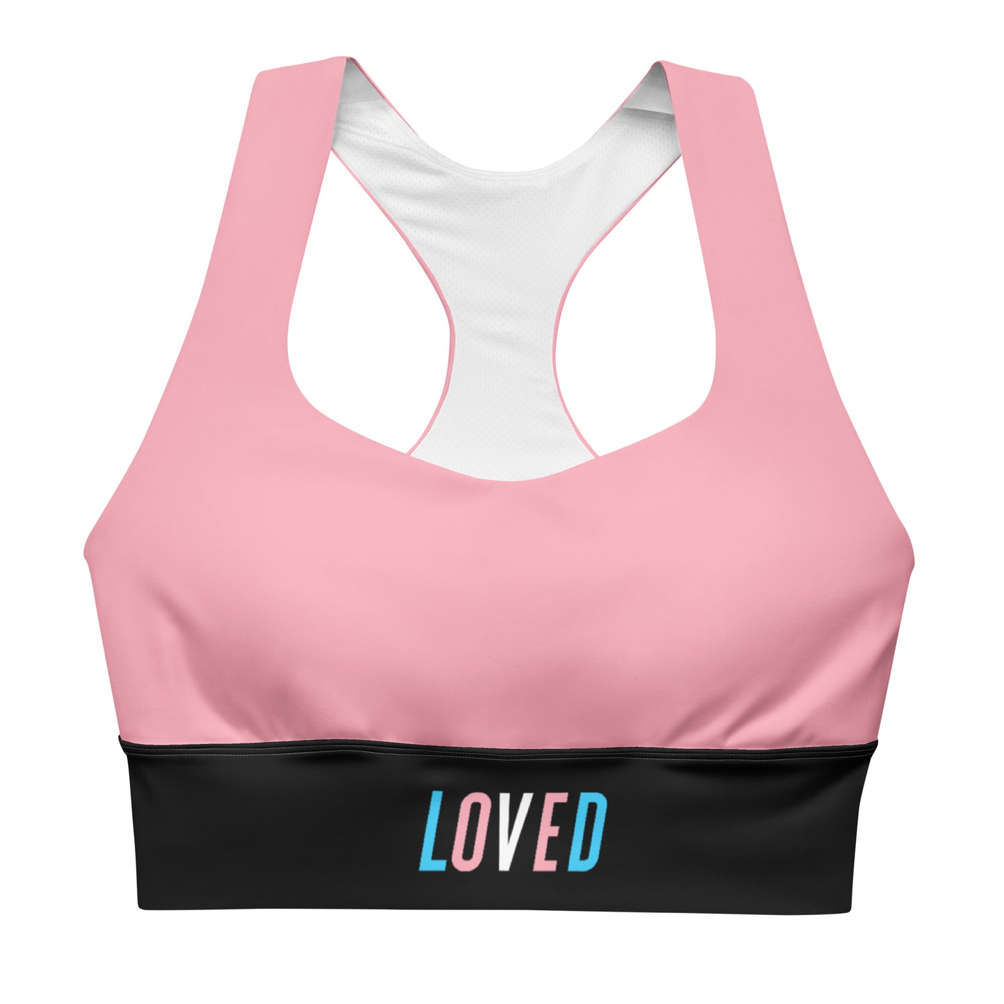 Trans Pride Pink Sports Bra