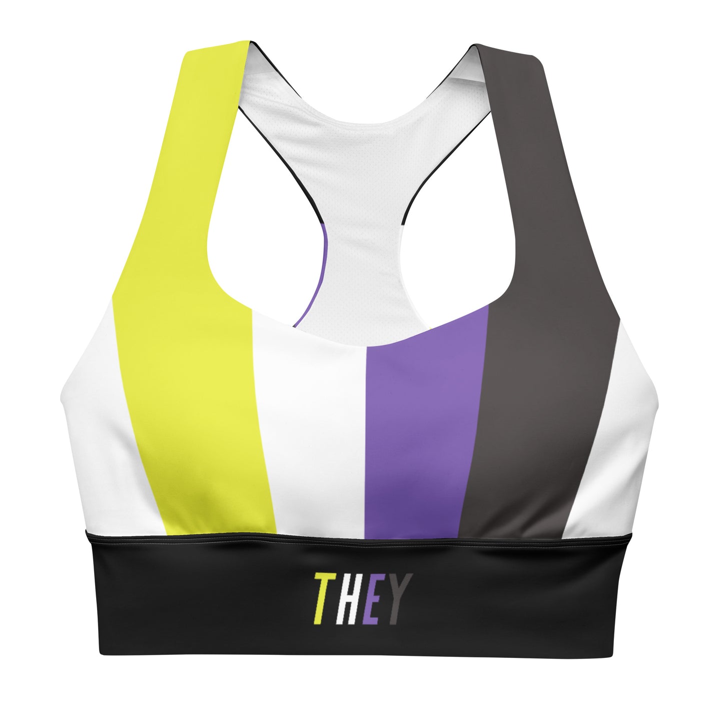NonBinary Pride Flag Sports Bra
