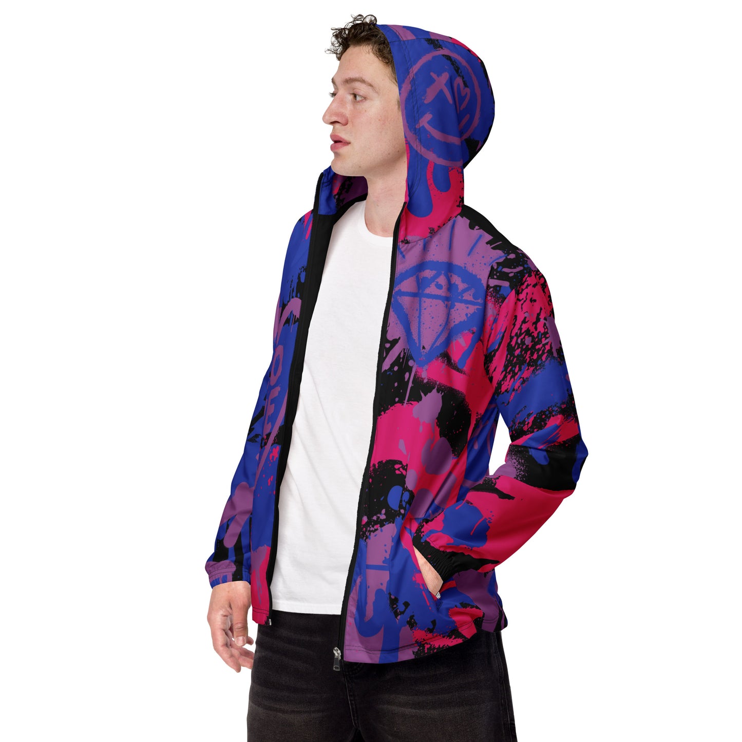 Bisexual Pride Graffiti Jacket