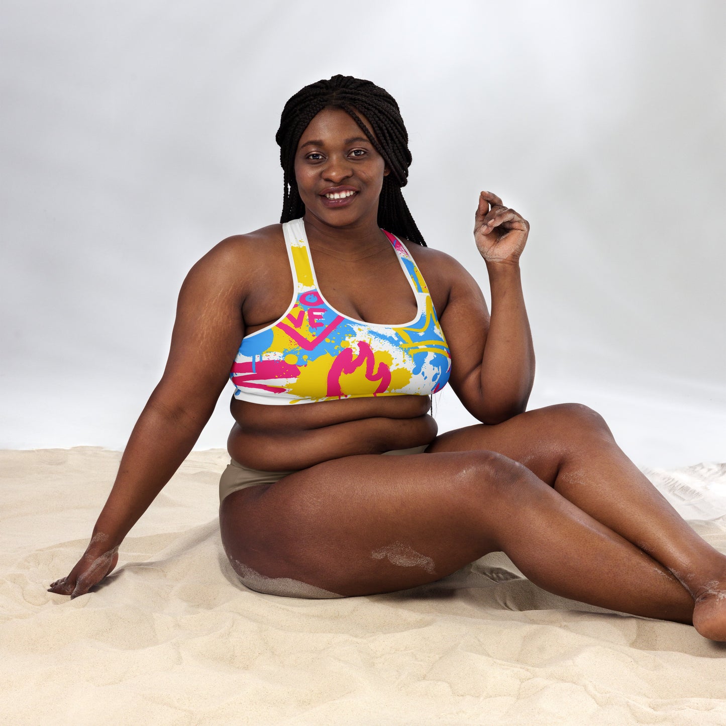 Pansexual Pride Sports Bra