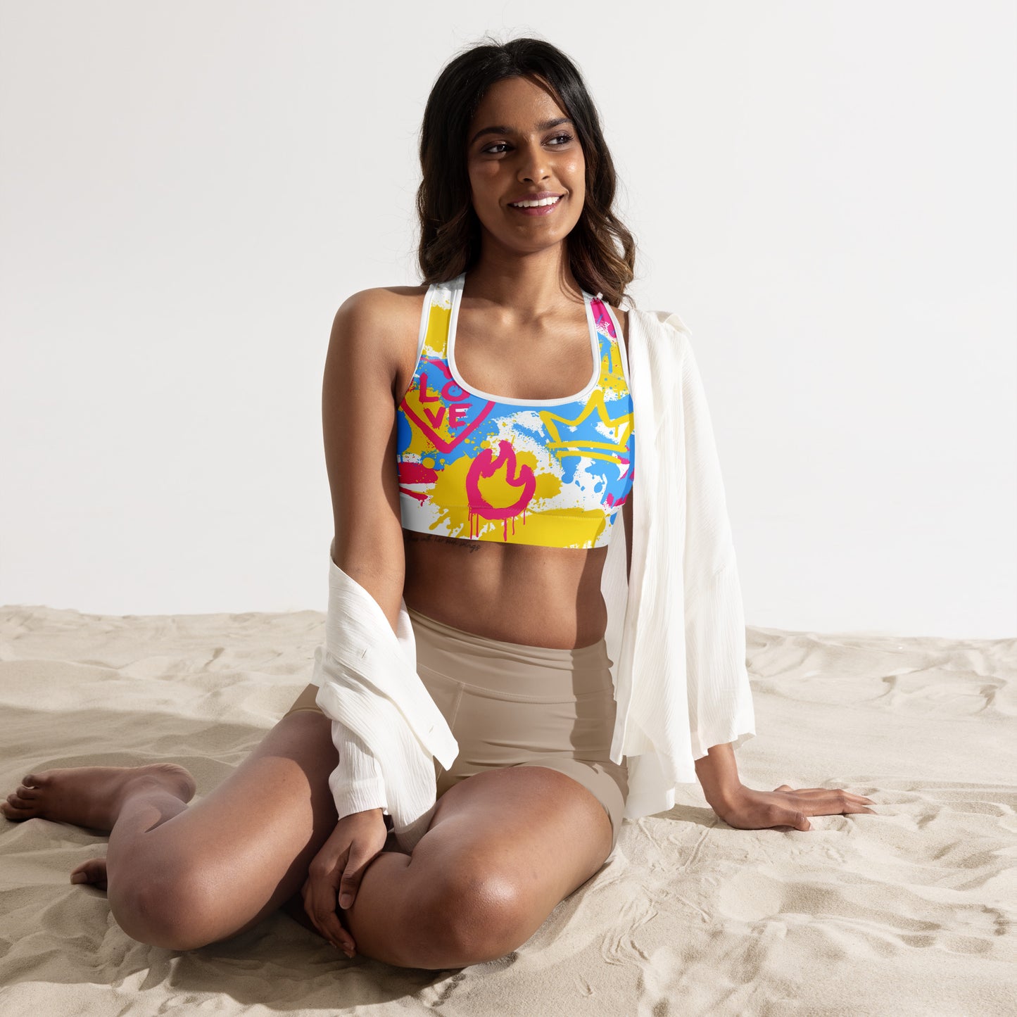 Pansexual Pride Sports Bra