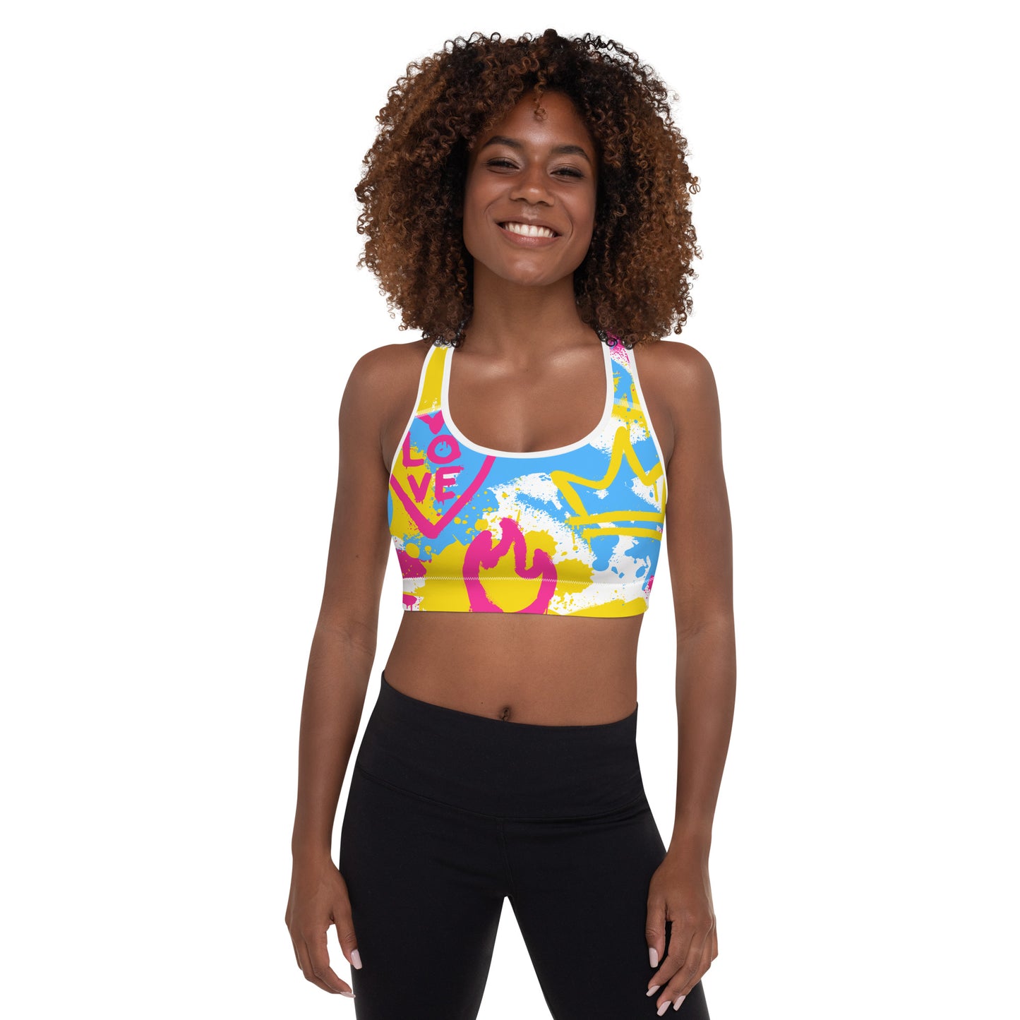 Pansexual Pride Sports Bra