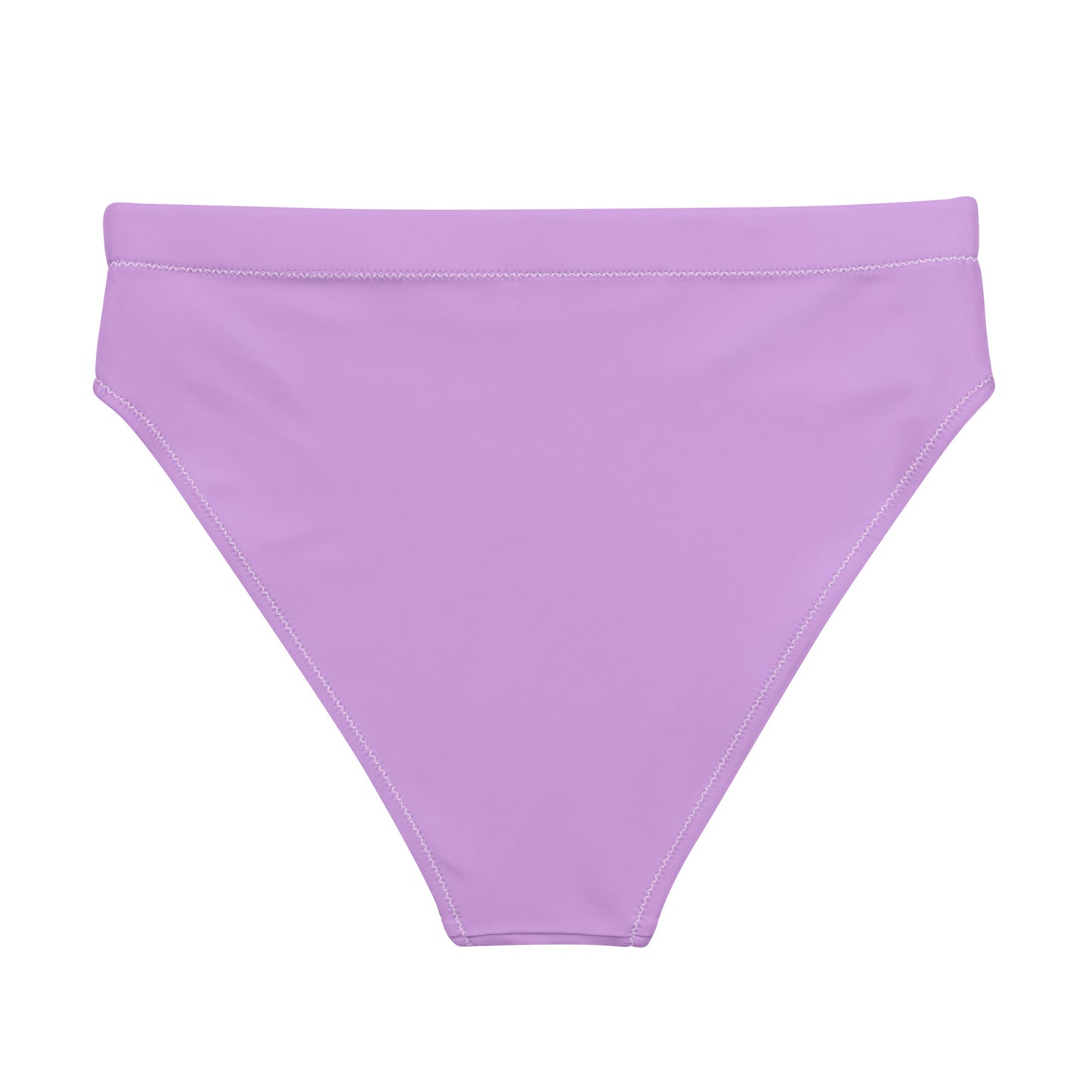 Rainbow Solid High-Waisted Athletic Bikini Bottom