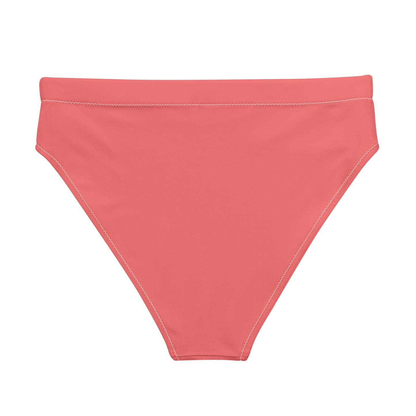 Rainbow Solid High-Waisted Athletic Bikini Bottom