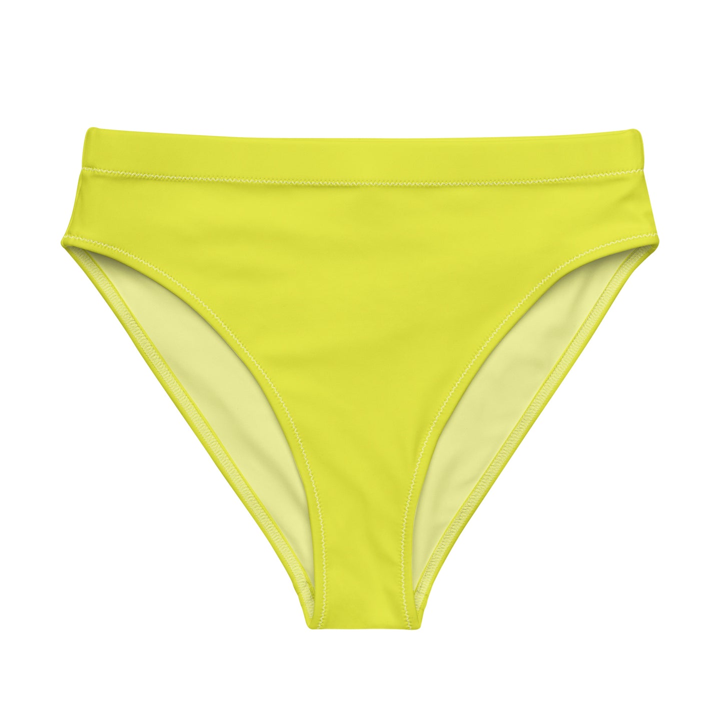 Non-Binary Solid High-Waisted Athletic Bikini Bottom
