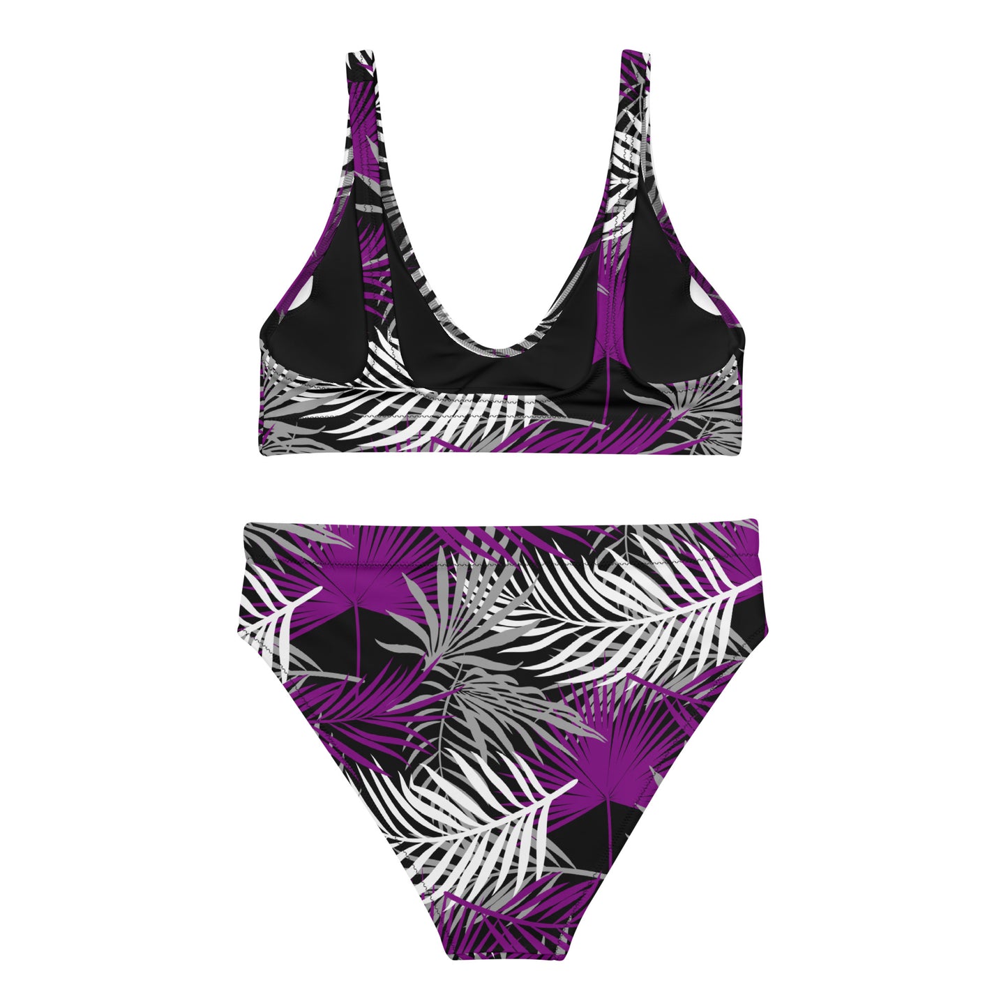 Asexual Palm High-Waisted Athletic Bikini Bottom