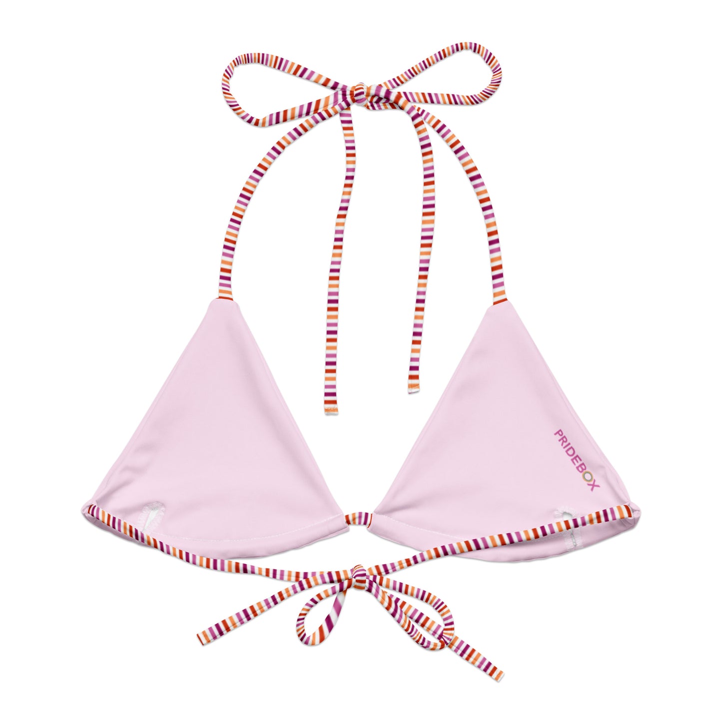 Lesbian Striped String Bikini Top