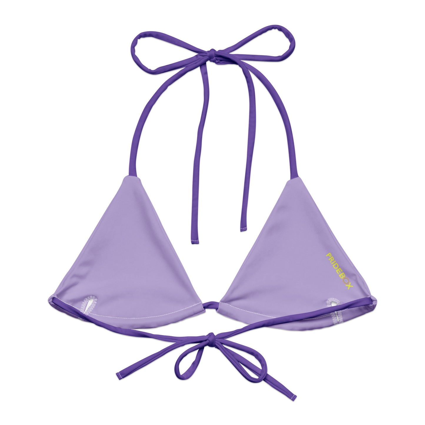Non-Binary Solid String Bikini Top
