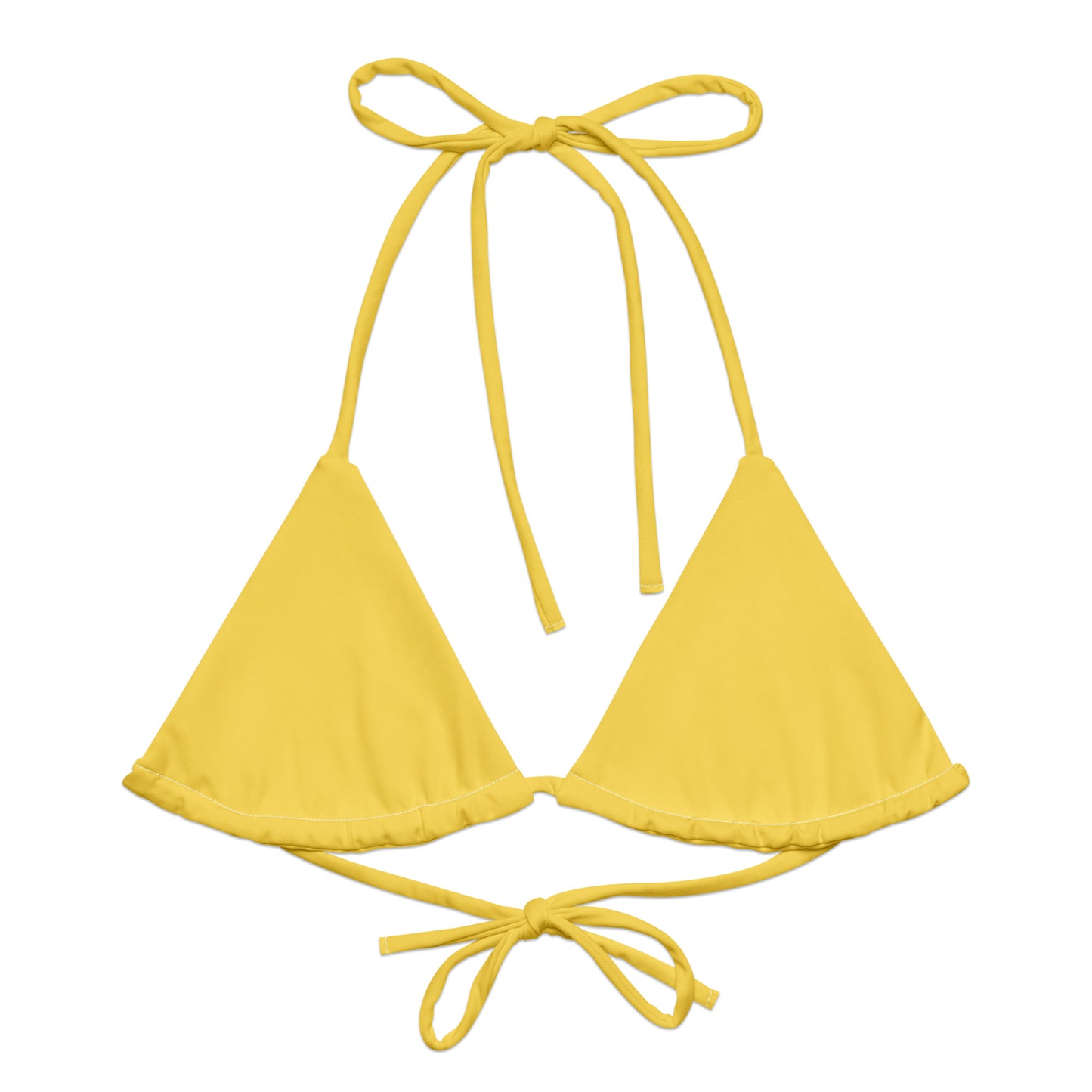 Rainbow Solid String Bikini Top