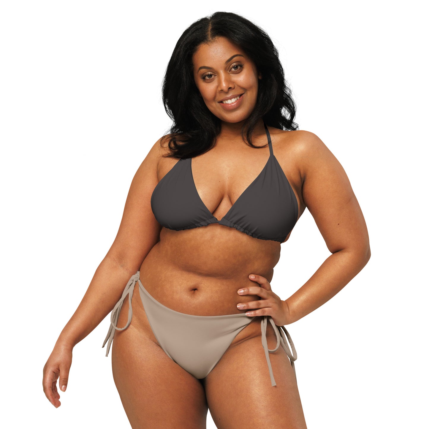 Non-Binary Solid String Bikini Top