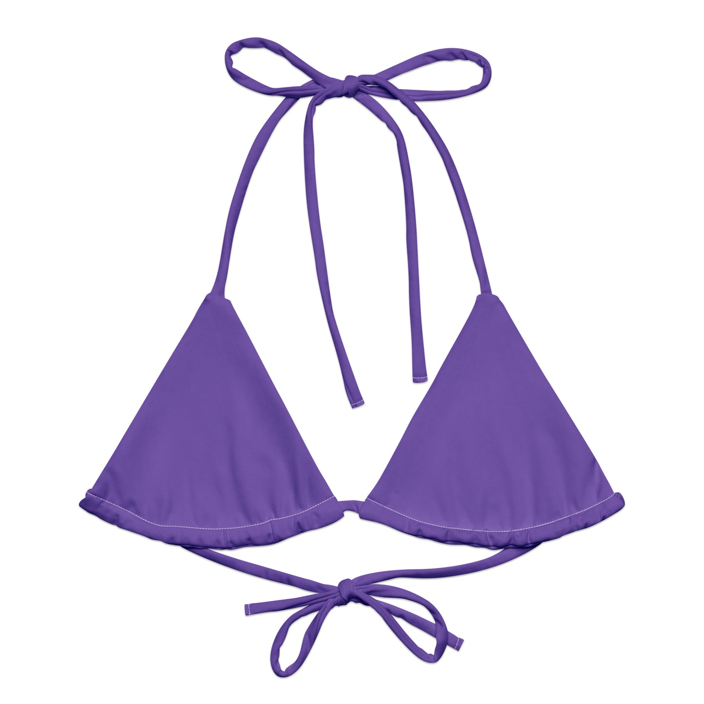 Non-Binary Solid String Bikini Top