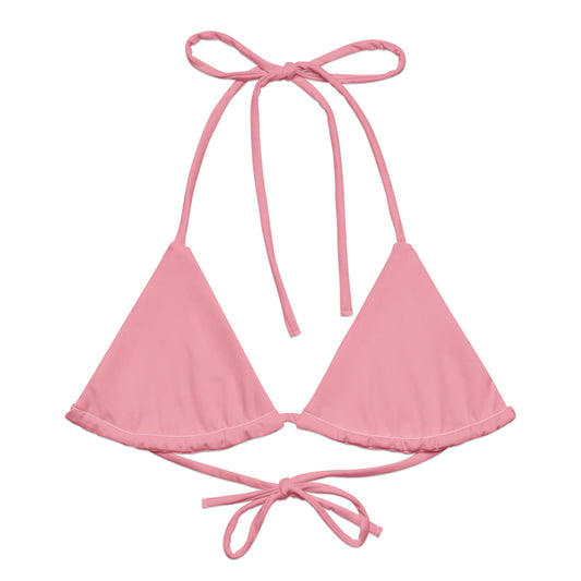 Transgender Solid String Bikini Top