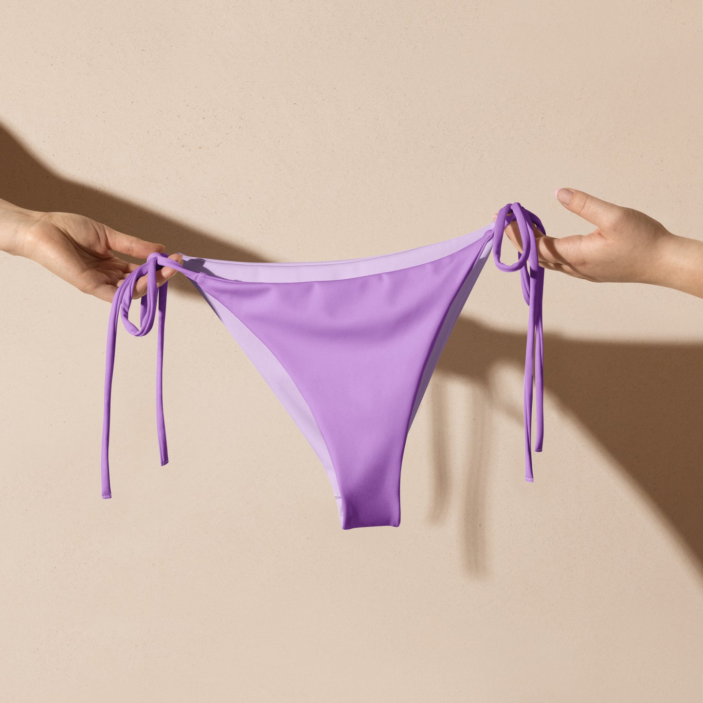 Rainbow Solid String Bikini Bottom