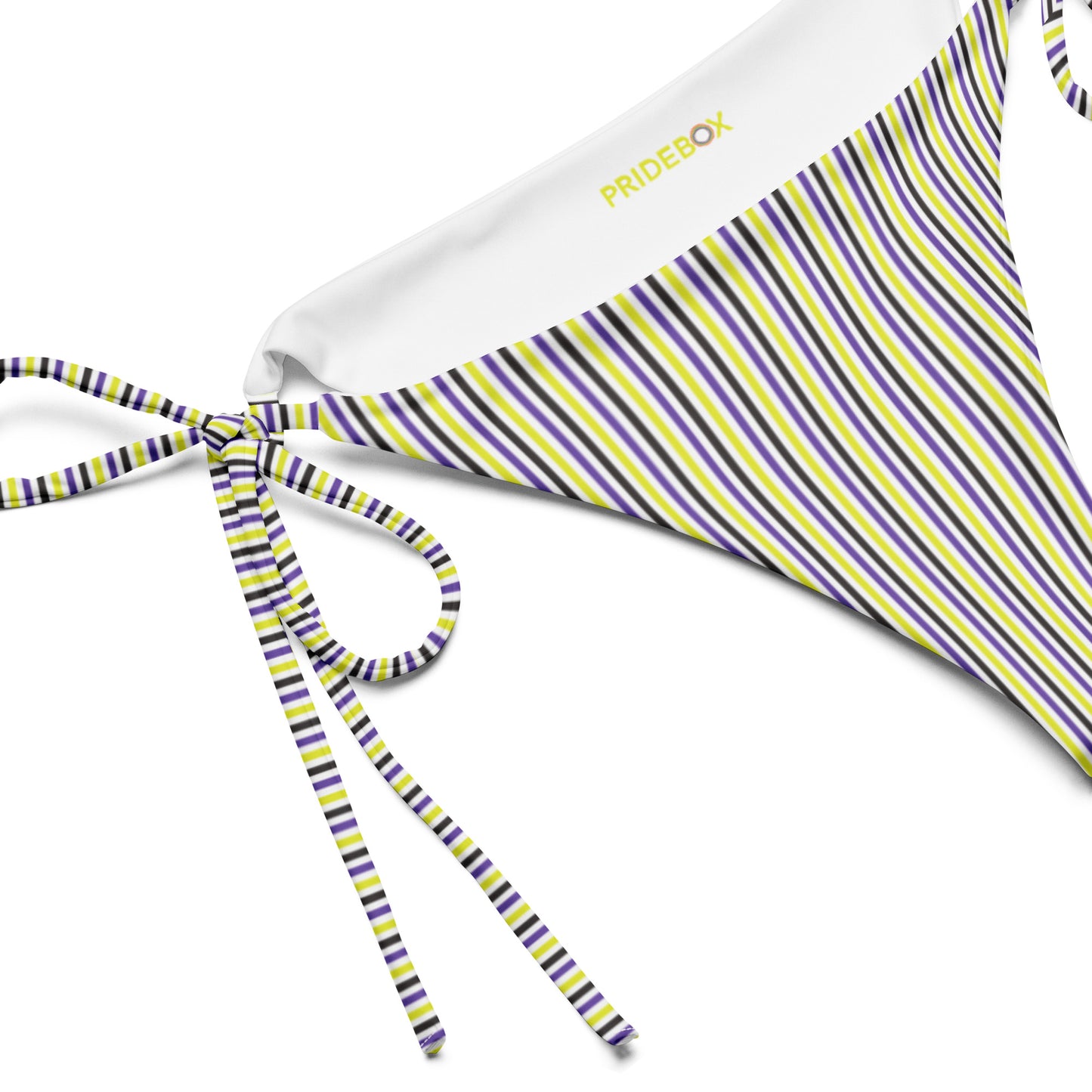 Non-Binary Striped String Bikini Bottom