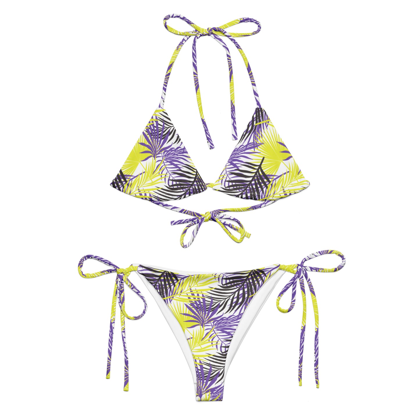 Non-Binary Palm String Bikini Top