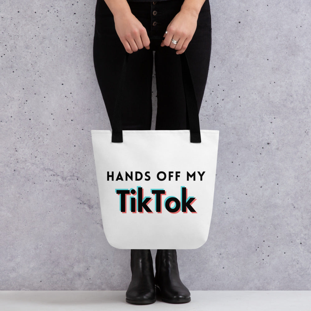 Hans Off My TikTok - Speech is Freedom Tote bag