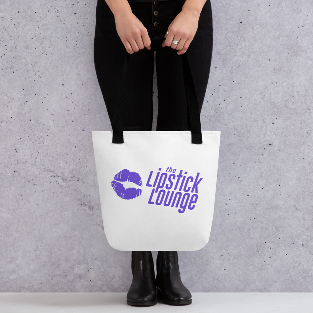 Lipstick Lounge Purple Logo Tote Bag